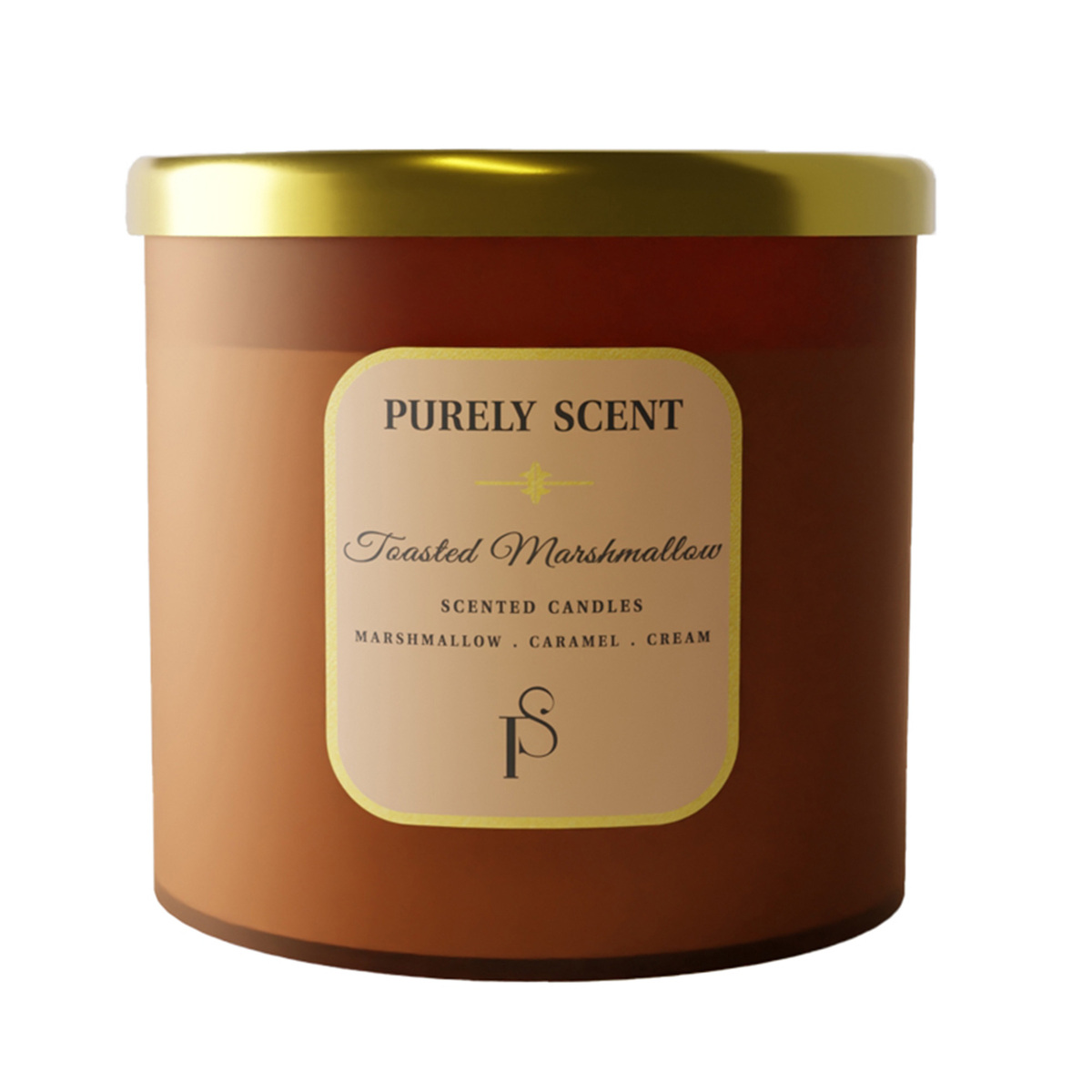 Purely Scent Toasted Marshmallow 100% Soy Wax Scented Jar Candle