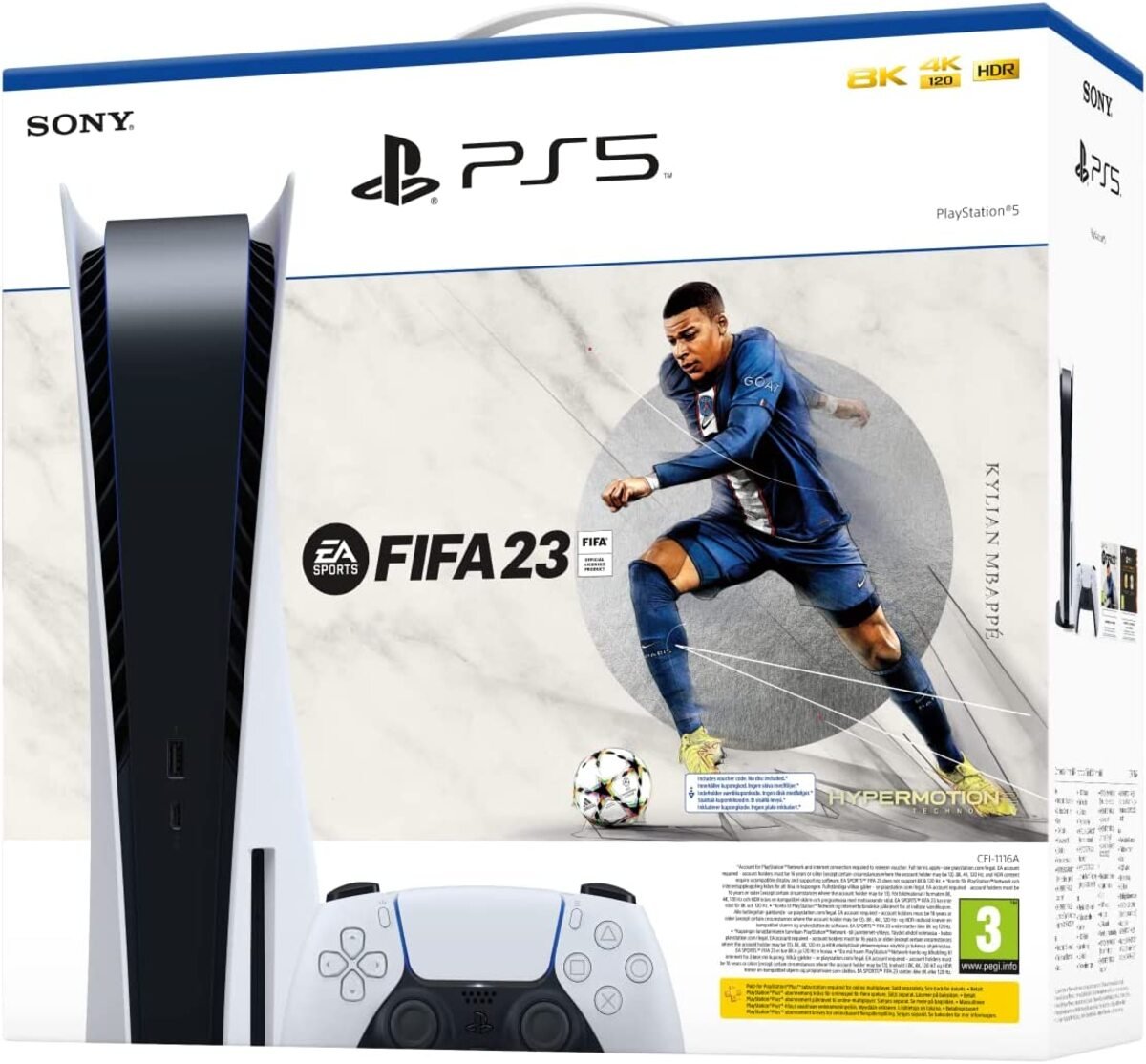 Sony Playstation 5 Standard/disc Edition Console With Fifa 23 Voucher - Uae Version