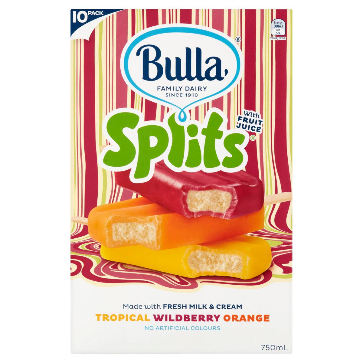 Bulla Splits Tropical Wild Berry Orange 750 ml