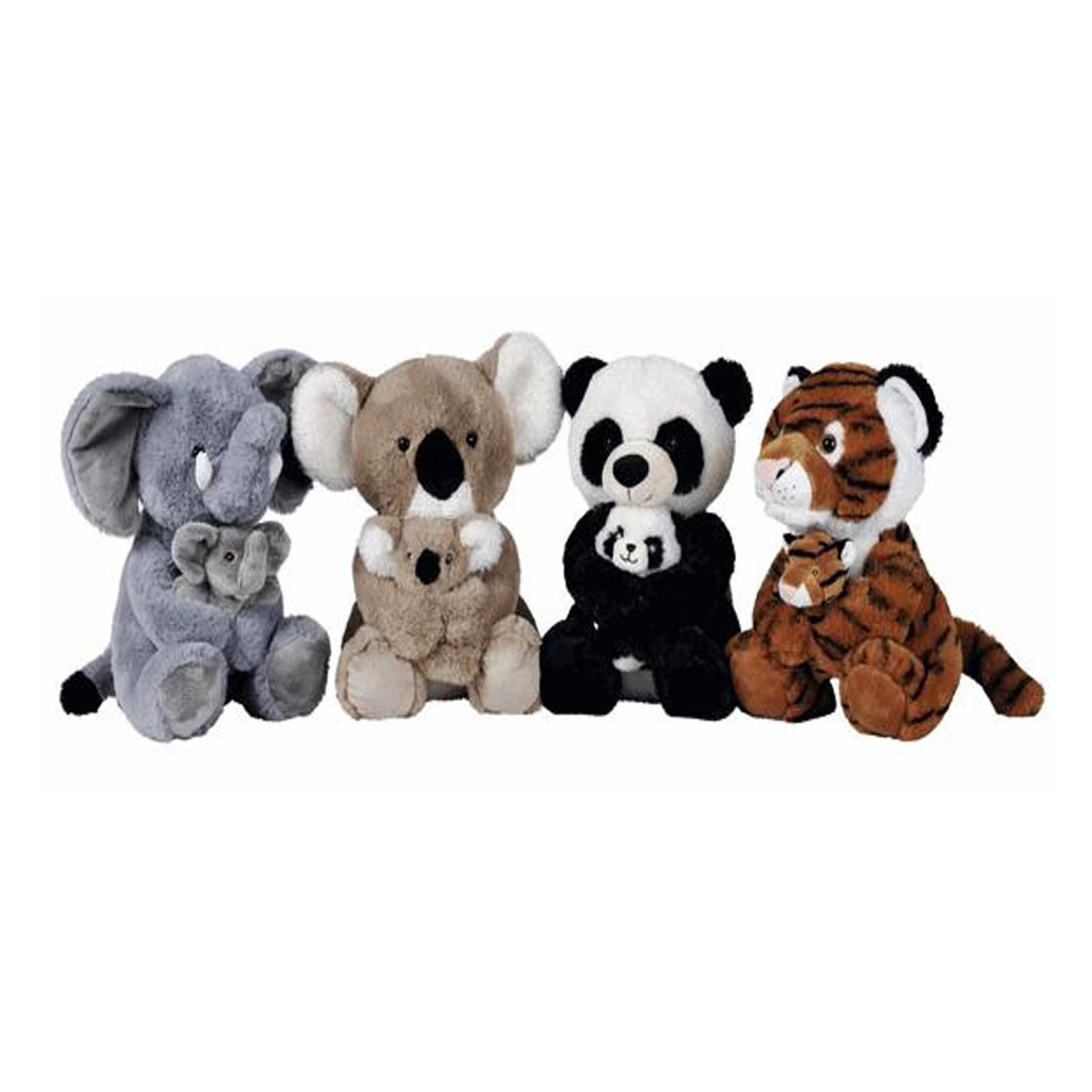 Nicotoy Panda, Koala, Tiger, Elephant Plush & Soft Toys, Assorted, 6305851124