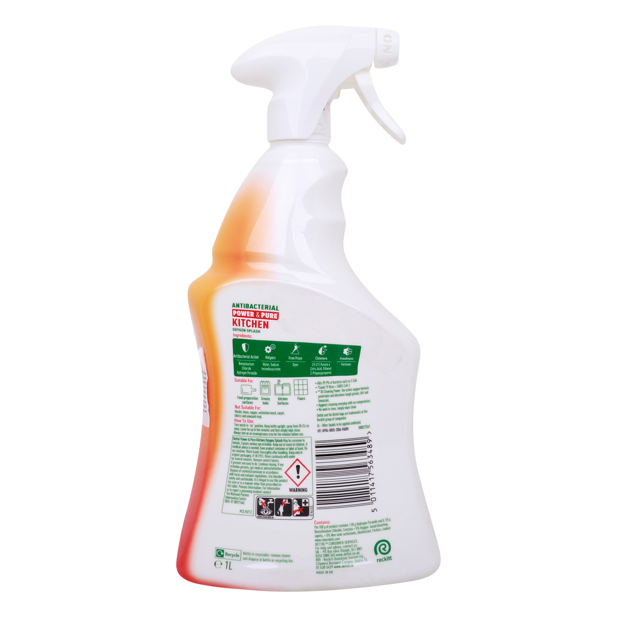 Dettol Disinfectants Spray Oxygen Splash, 1 Litre