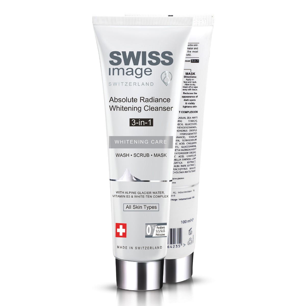 Swiss Image, 3 In, 1 Absolute Radiance Whitening Cleanser, 100 ml