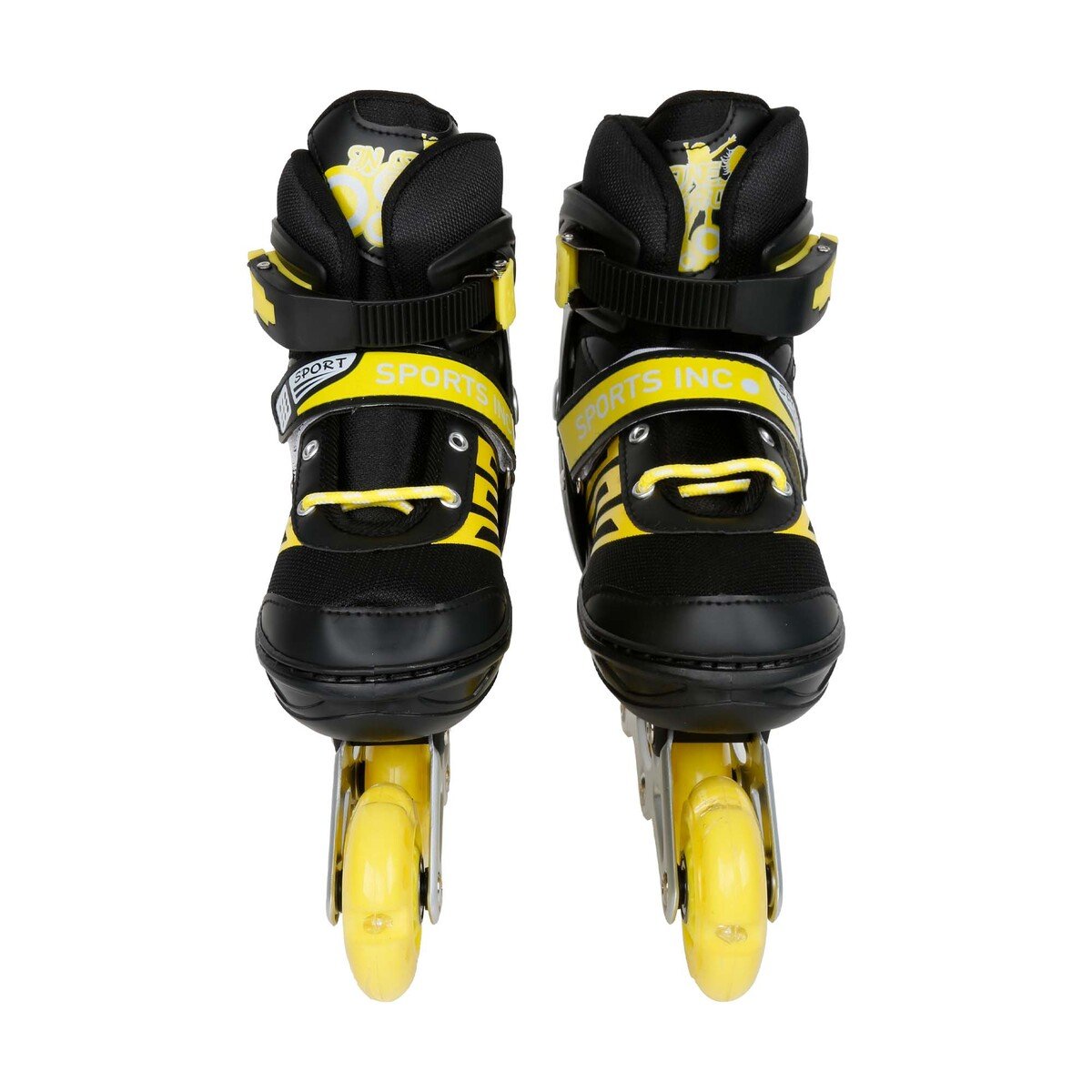 سبورتس إنك حذاء تزلج ذات نسق واحد ، 151 ، أسود / أصفر ، مقاس: 34-38