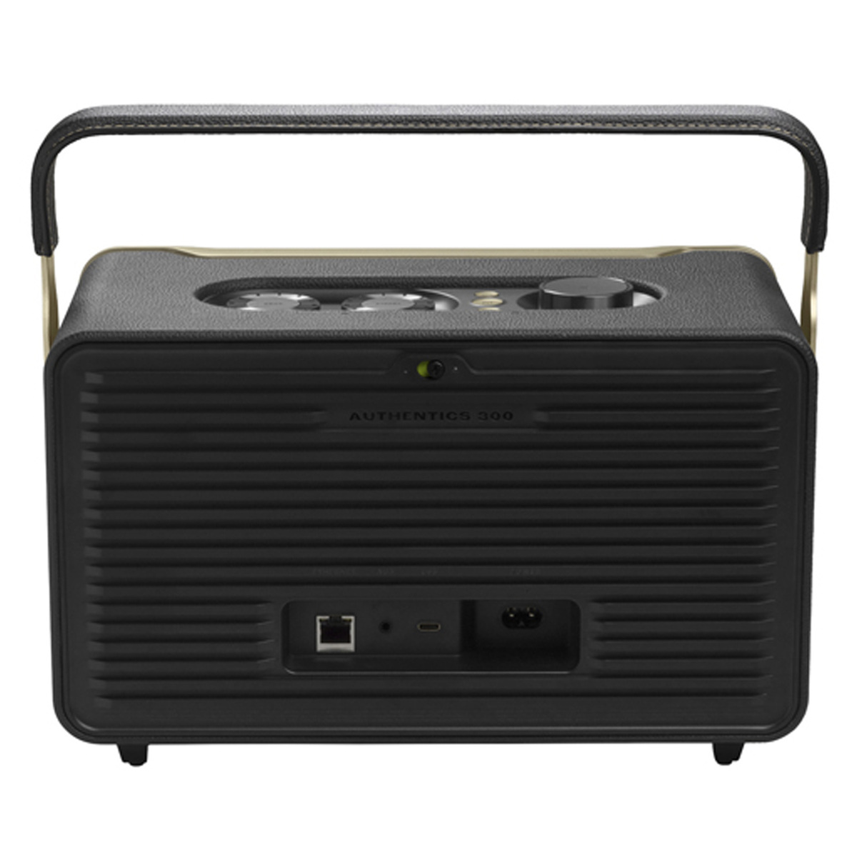 JBL Authentics 300 Portable Smart Home Speaker with Wi-Fi Retro Design, Black