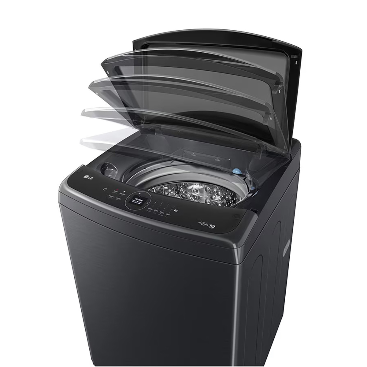 LG Top Load Washing Machine, 17 kg, T18H9EFHTP, Platinum Black