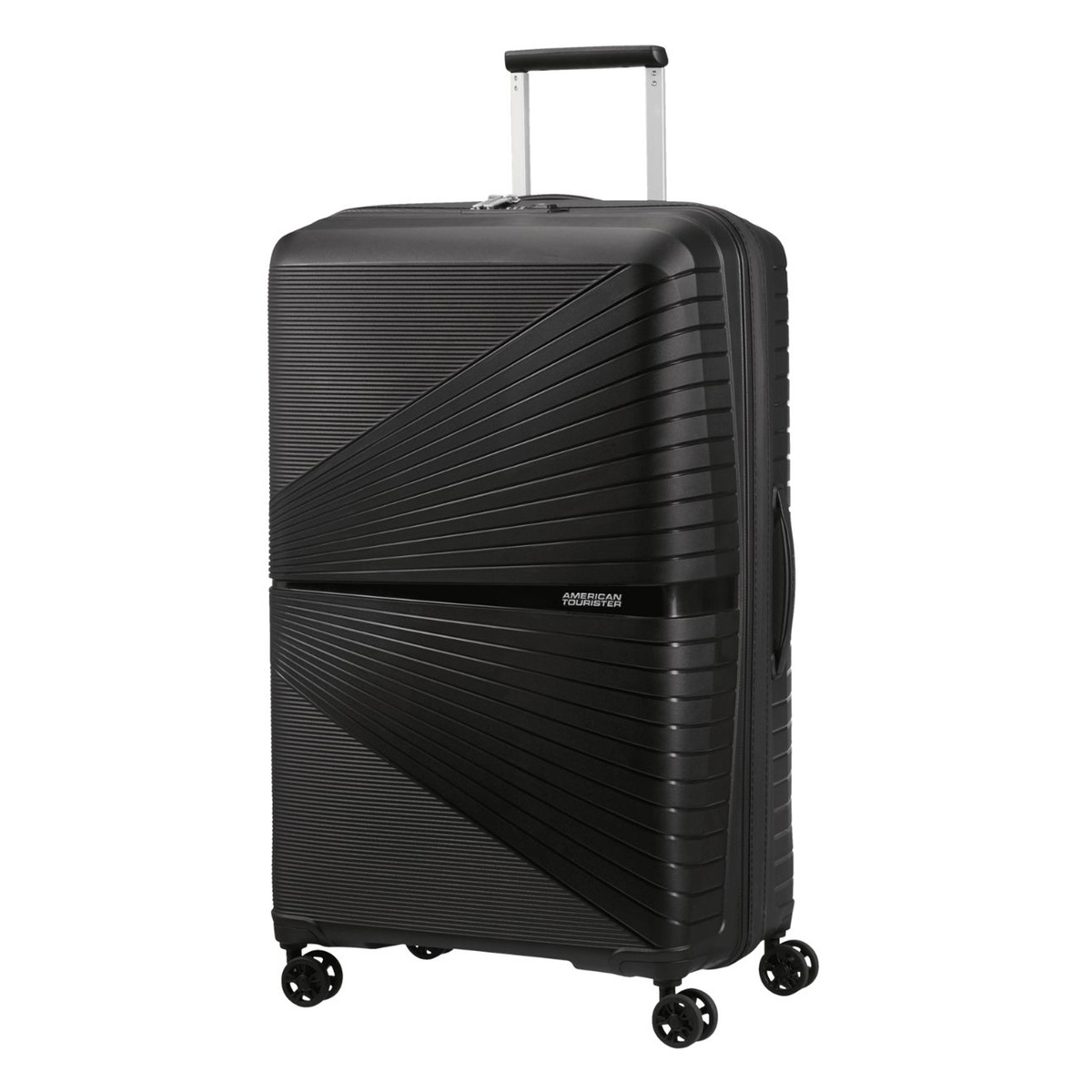 American Tourister Airconic Spinner Hard Trolley with TSA Combination Lock, 77 cm, Onyx Black