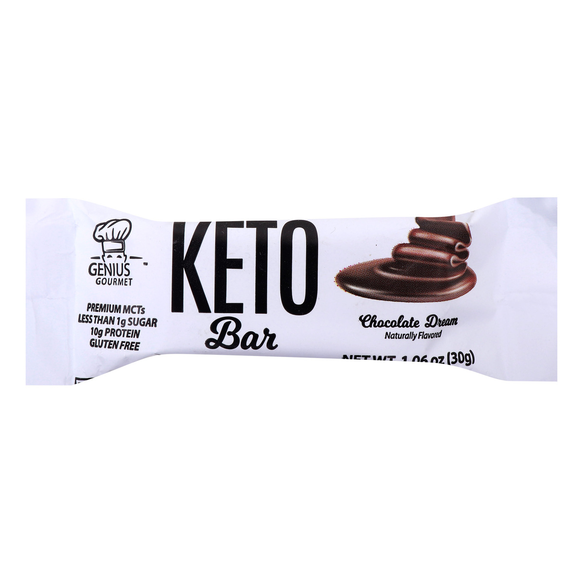 Genius Gourmet Keto Bar, Chocolate Dream, 30 g