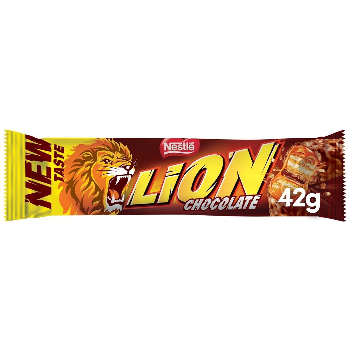 Buy Nestle Lion Chocolate Bar 42 g Online at Best Price | Covrd Choco.Bars&Tab | Lulu Kuwait in Kuwait
