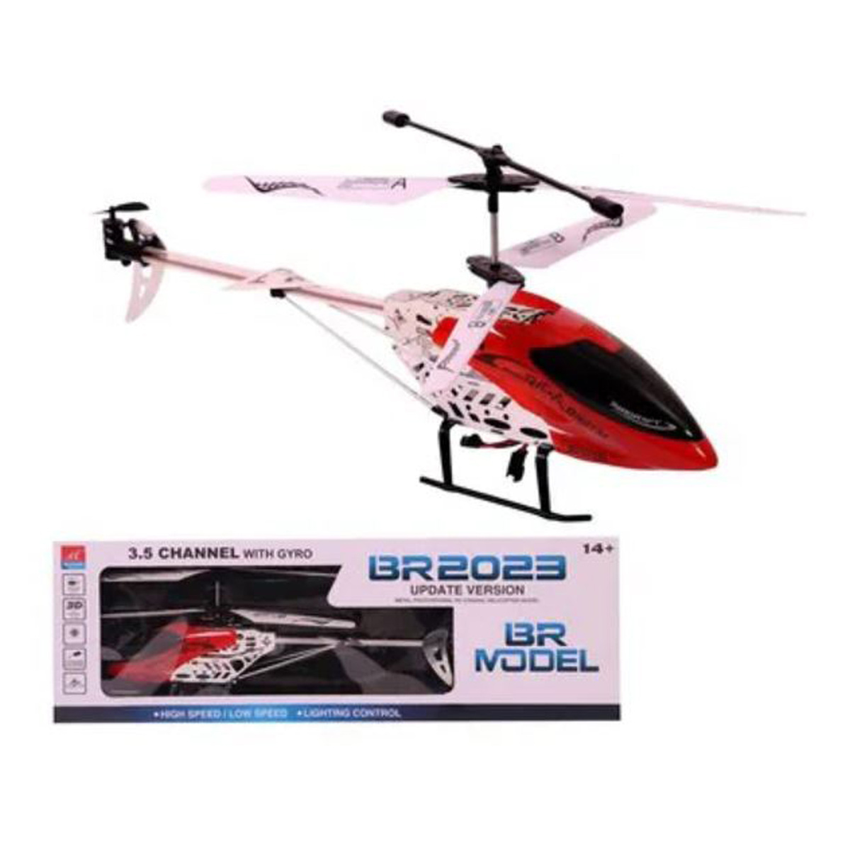 Radio Control Helicopter with Gyro 3.5CH BR 2023 Assorted