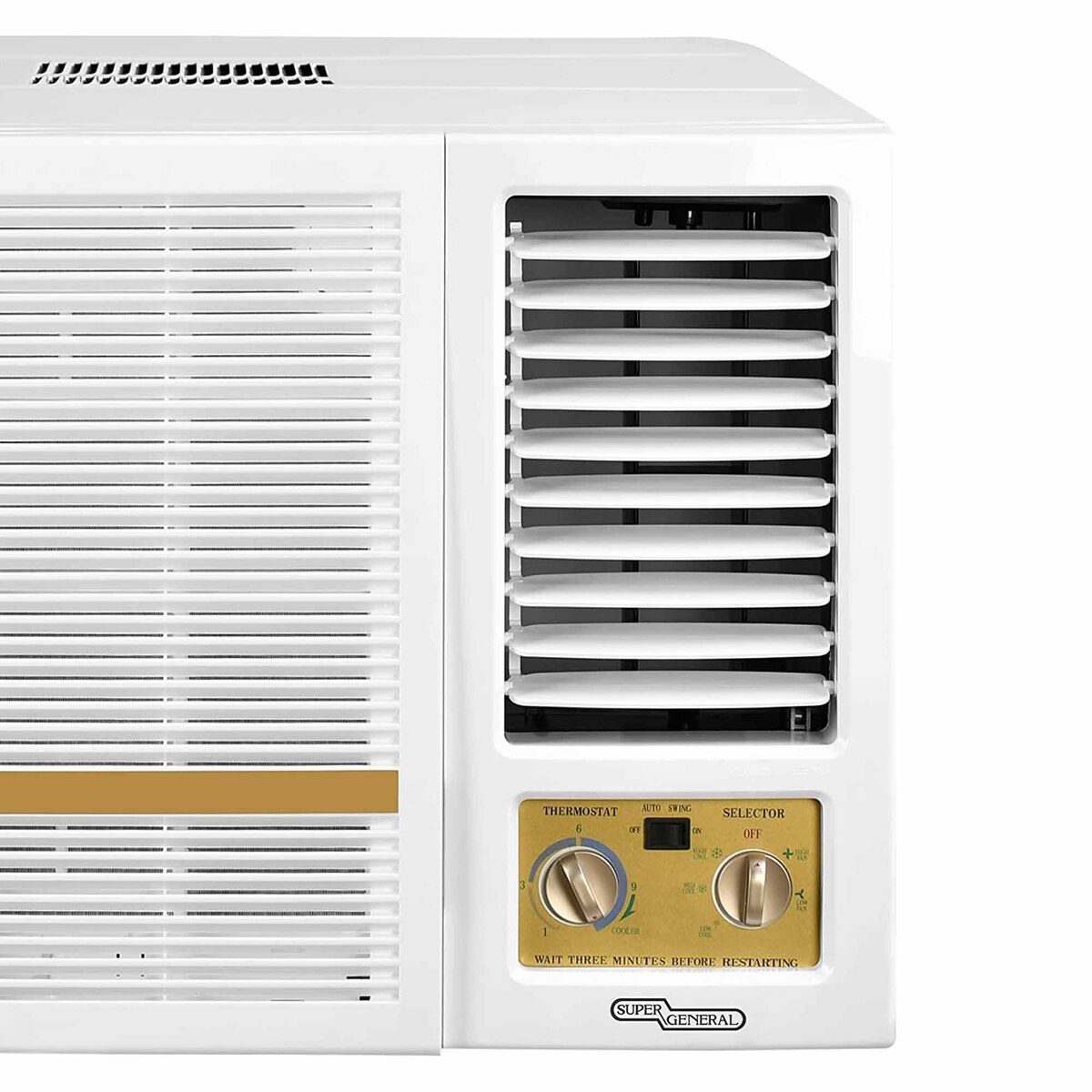 Super General Rotary Window Air Conditioner, 1.5 T, White, SGA19-AE