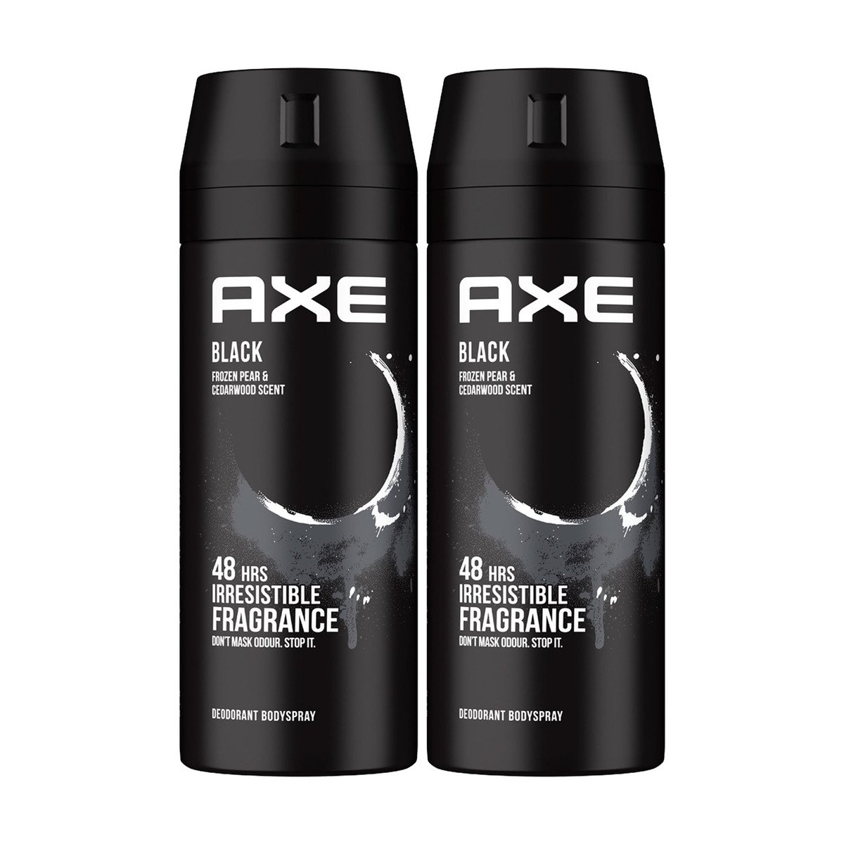 Axe Black Frozen Pear & Cedarwood Deodorant Body Spray Scent Value Pack 2 x 150 ml