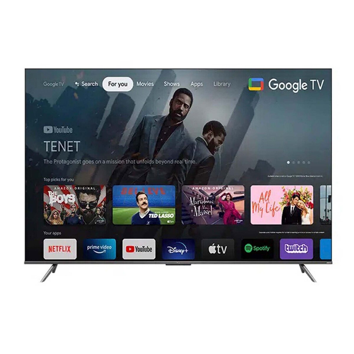 TCL 55 Inches QLED 4K Smart Google TV, 55C635