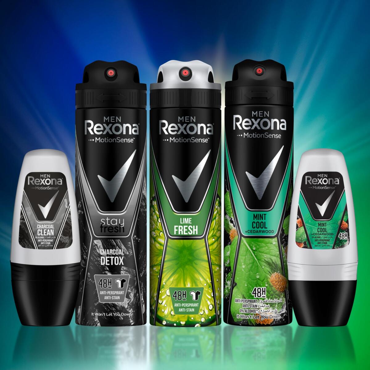 Rexona for Men Antiperspirant Deodorant Spray Mint Cool And Cedarwood 150 ml