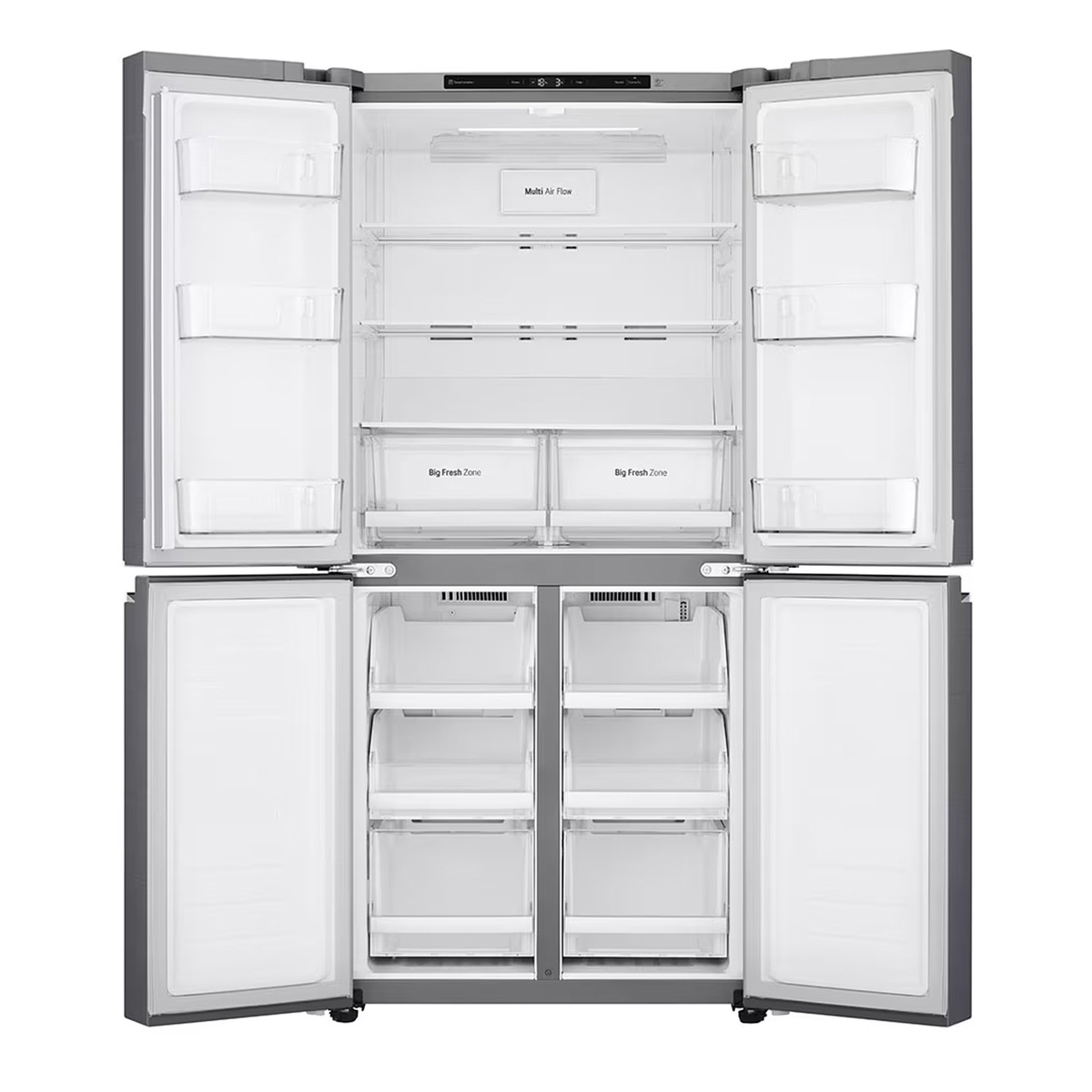 LG French Door Refrigerator, 464 L, Silver, GR-B29FTLVB