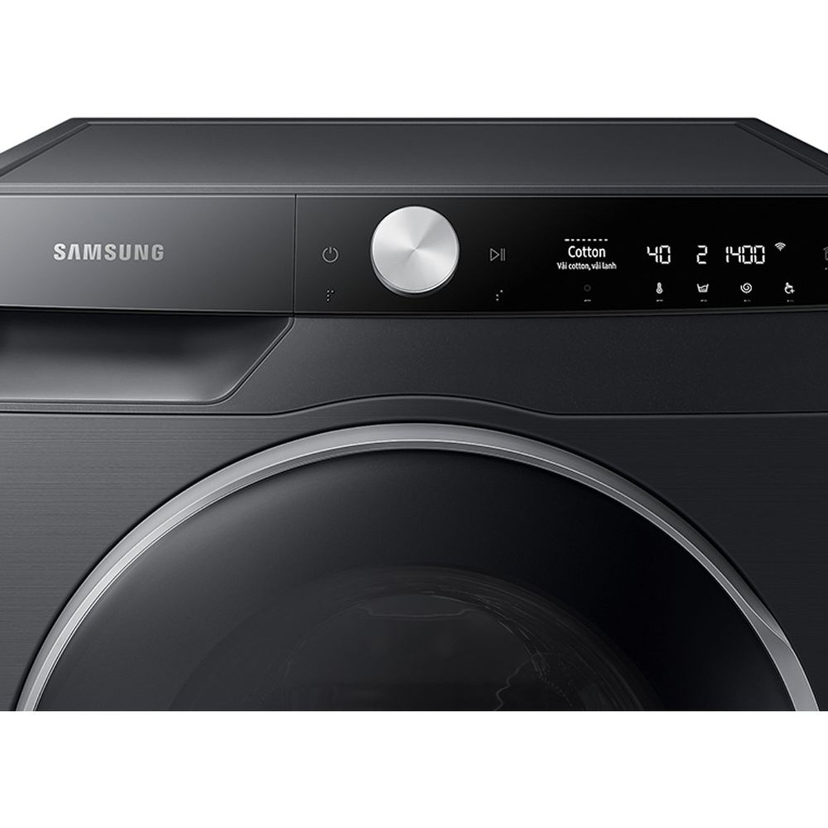 Samsung Front Load Washer & Dryer, 12/8 kg, 1400 RPM, Black, WD12TP04DSB/SG