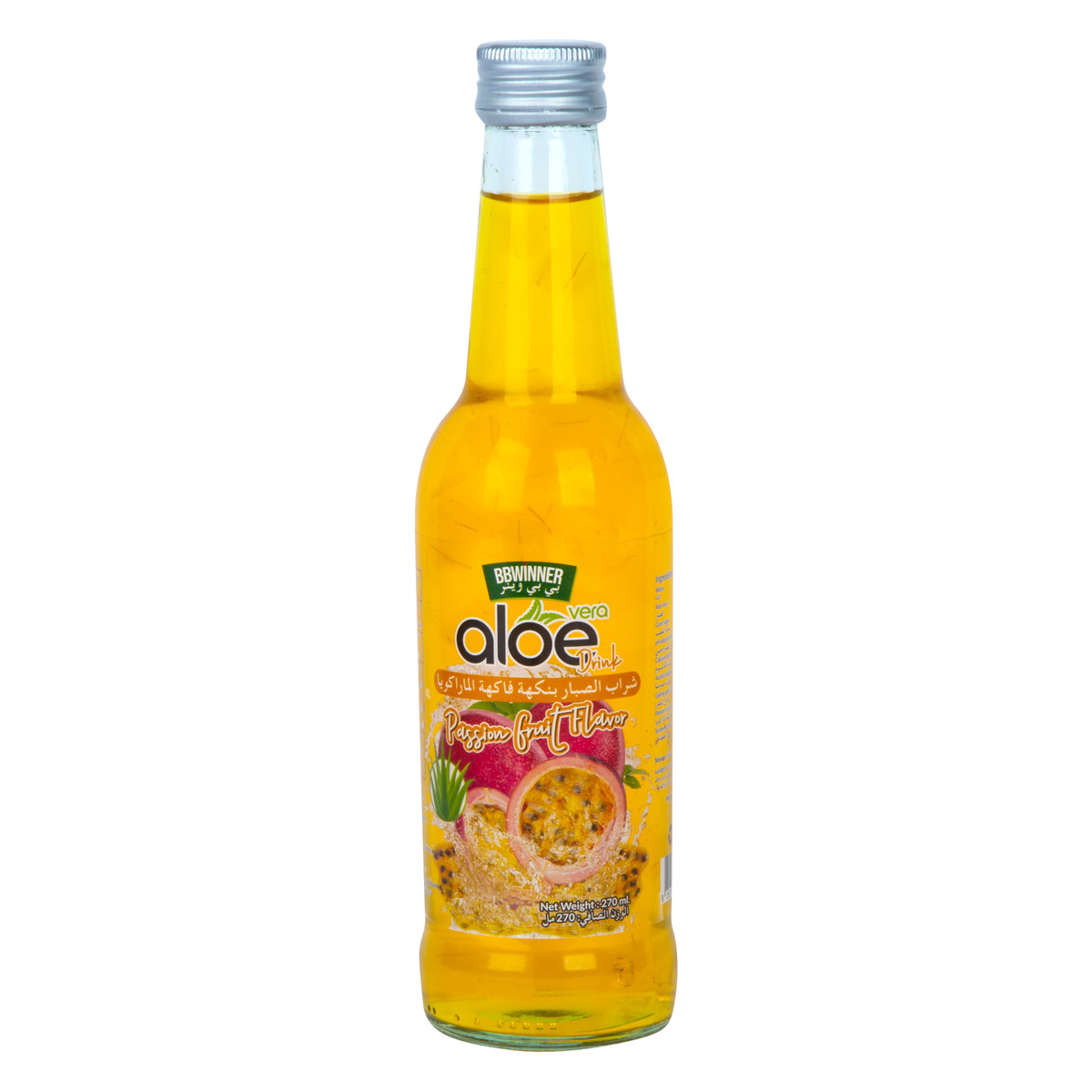 BB Winner Aloe Vera Drink Passion Fruit Flavour, 270 ml