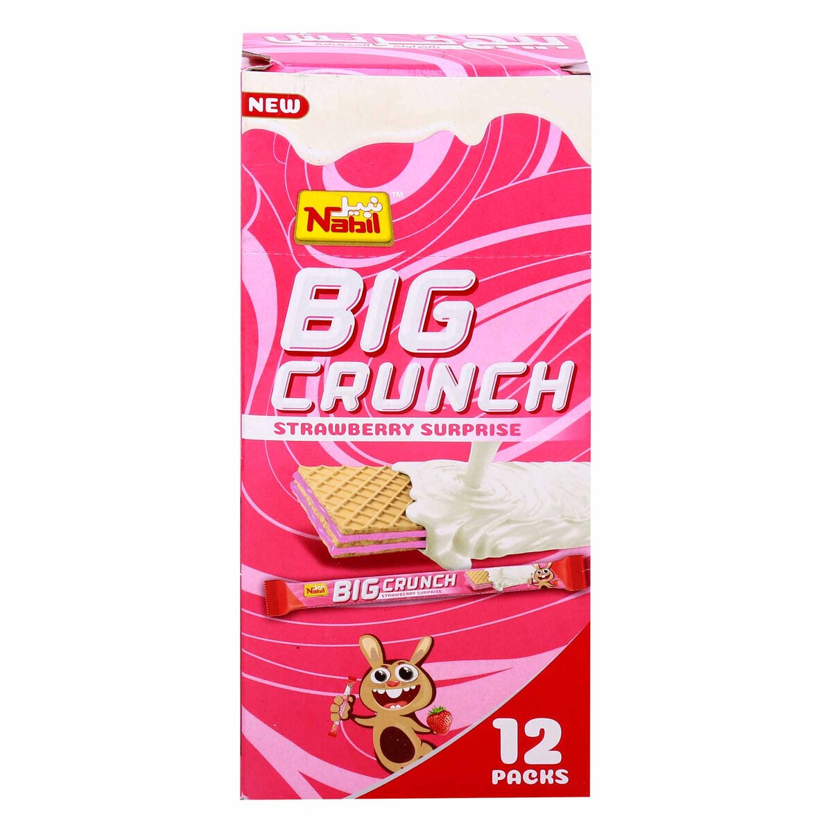 Nabil Big Crunch Strawberry Surprise, 12 x 27 g