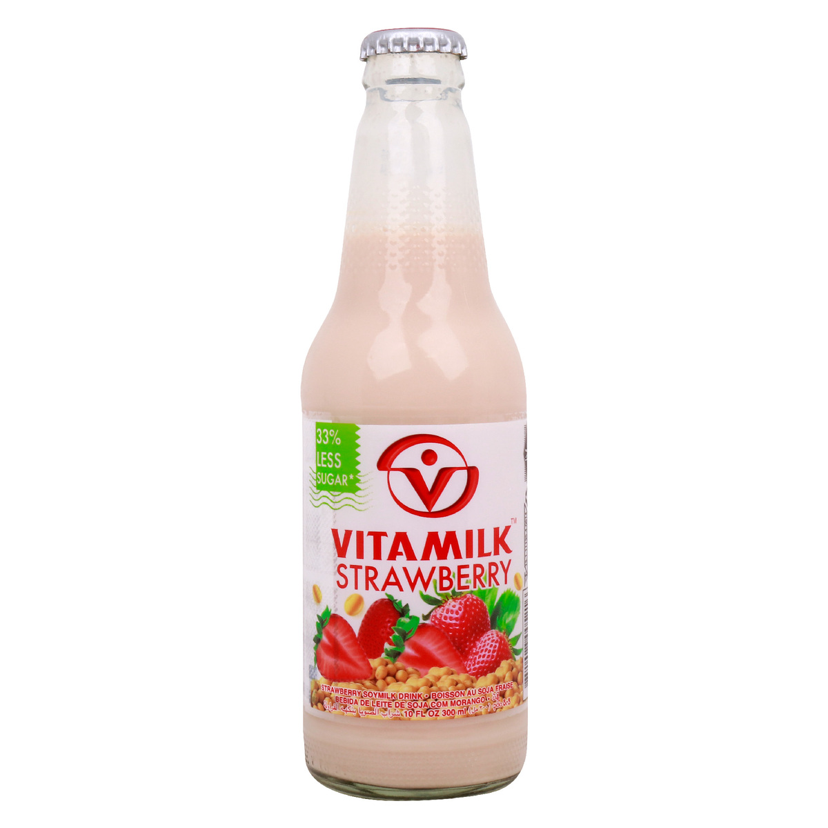 Vitamilk Strawberry Soy Milk Drink 300 ml