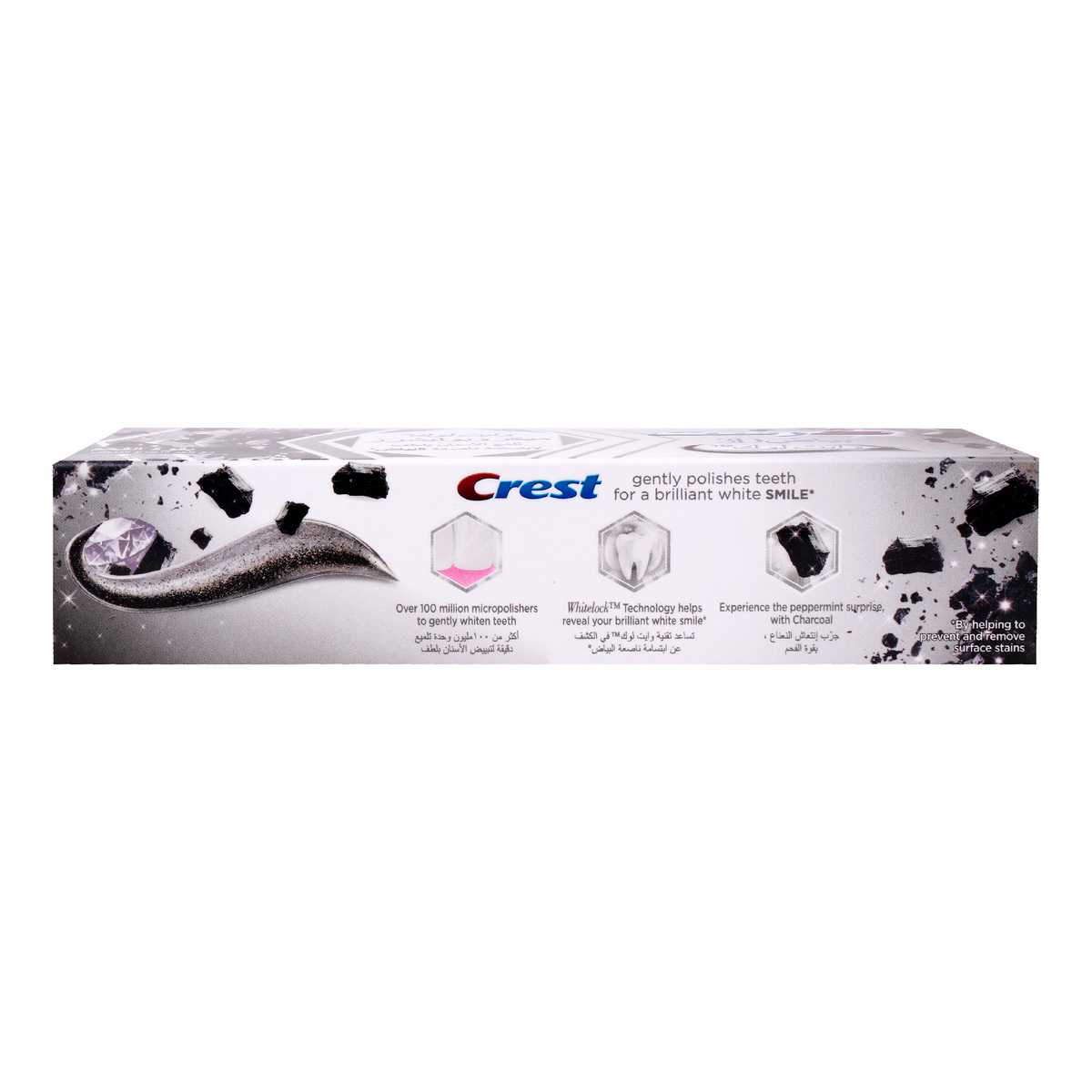 Crest 3D White Whitelock Micropolishers Charcoal With Fresh Mint Toothpaste 88 ml