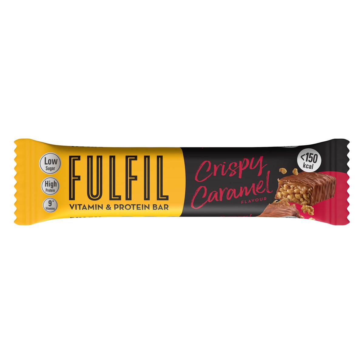 اشتري قم بشراء Fulfil Crispy Caramel Flavour Vitamin & Protein Bar 37 g Online at Best Price من الموقع - من لولو هايبر ماركت Sports Nutrition في الامارات