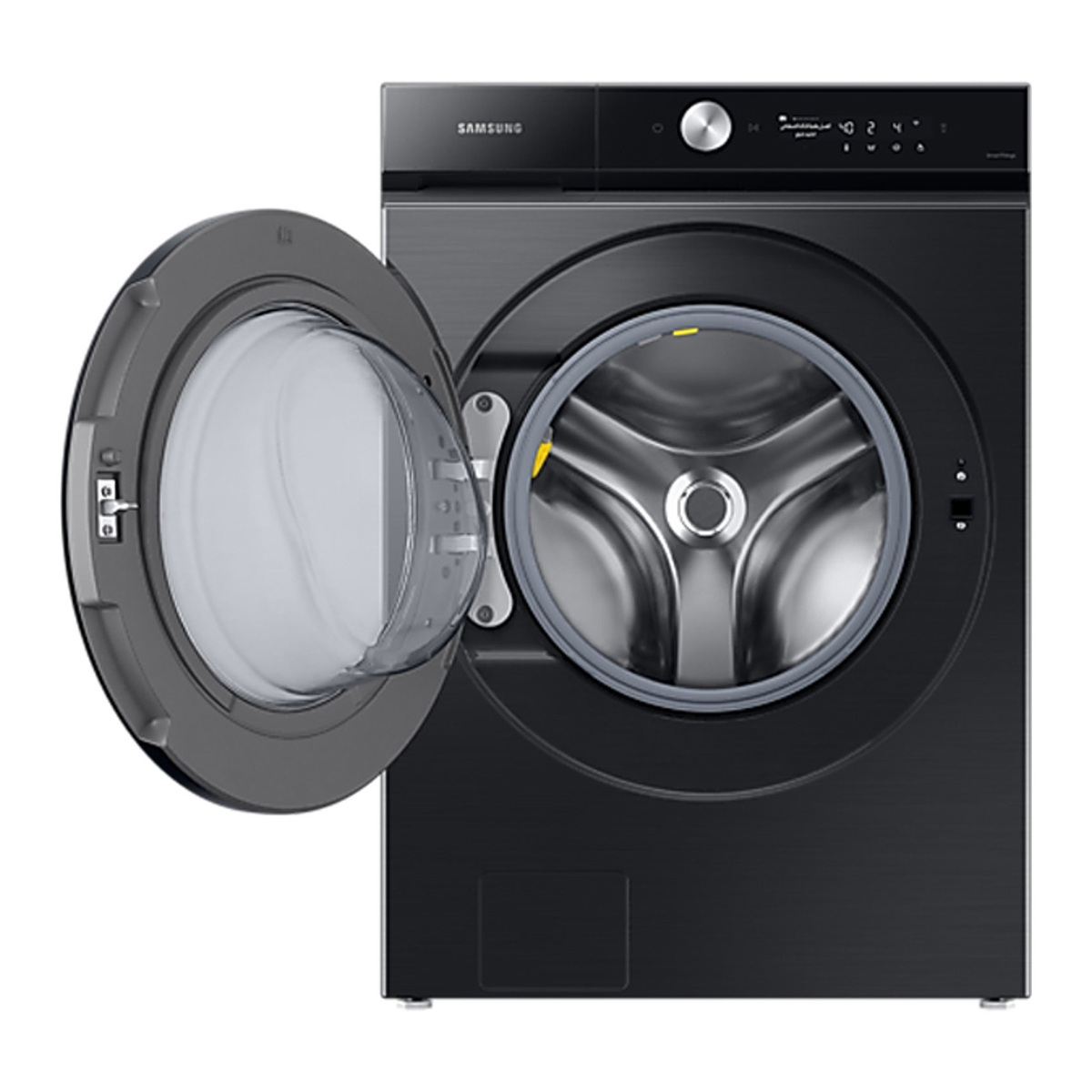 Samsung Front Load Washer & Dryer, 18/9Kg, Black, WD18B6400KVGU