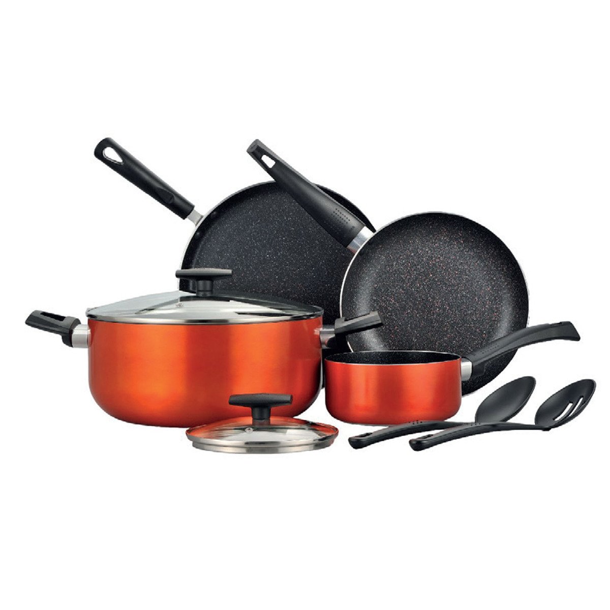 Bergner Ultra Marble Non Stick Cookware Set 8Pcs Induction  BG31309OR