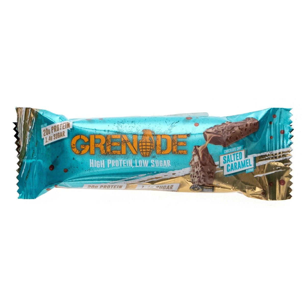 Buy Grenade Chocolate Chip Salted Caramel Carb Killa Bar, 60 g Online at Best Price | Sports Nutrition | Lulu UAE in Saudi Arabia