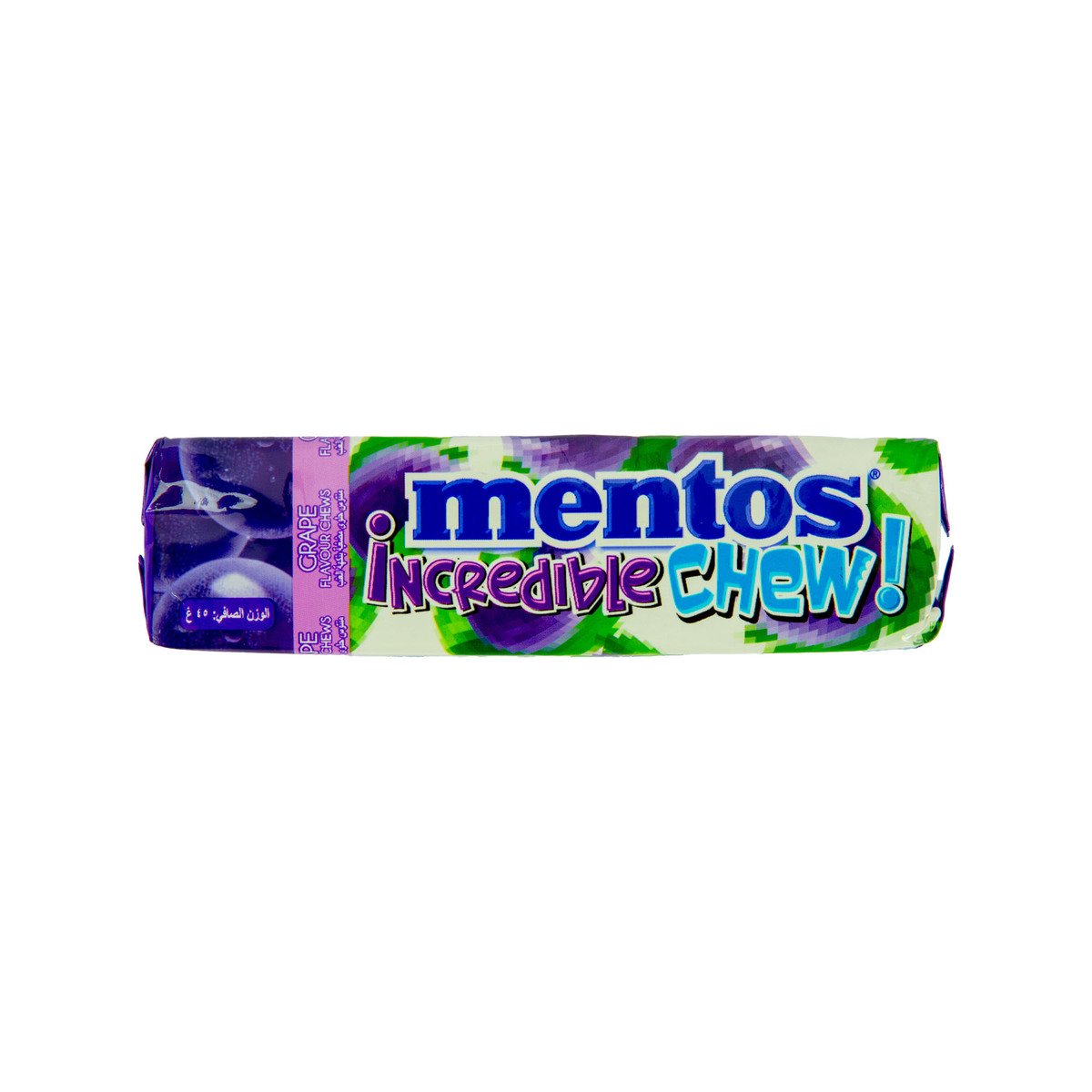 Mentos Incredible Chew with Grape Flavour, 45 g