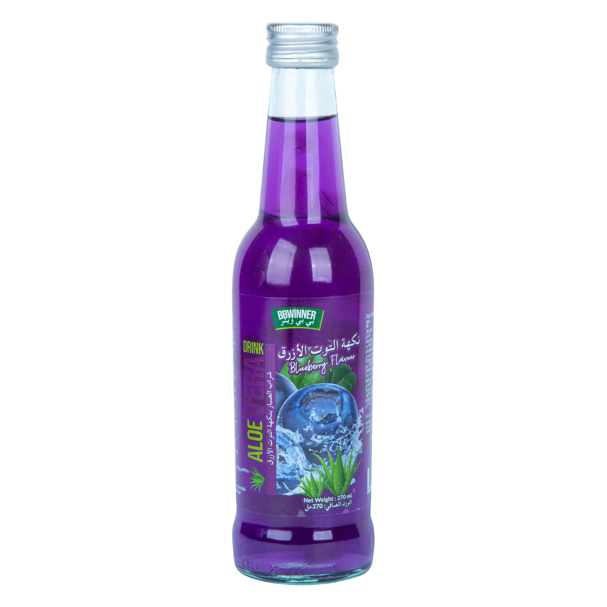 BB Winner Aloe Vera Drink Blueberry Flavour, 270 ml
