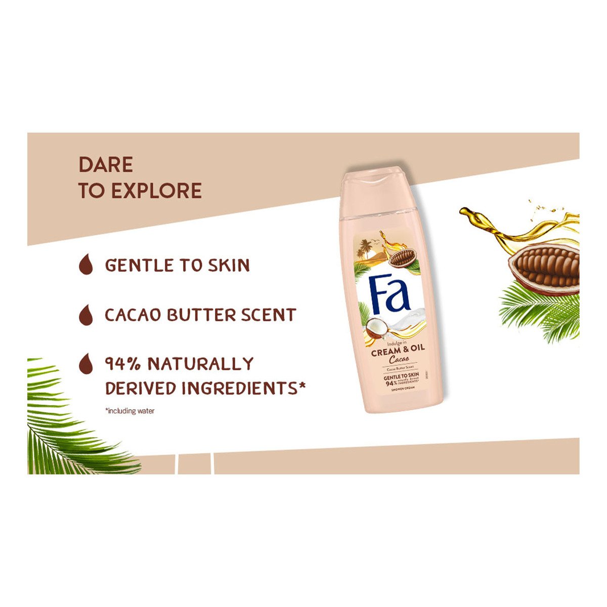 Fa Cacao Cream & Oil Shower Cream 250 ml