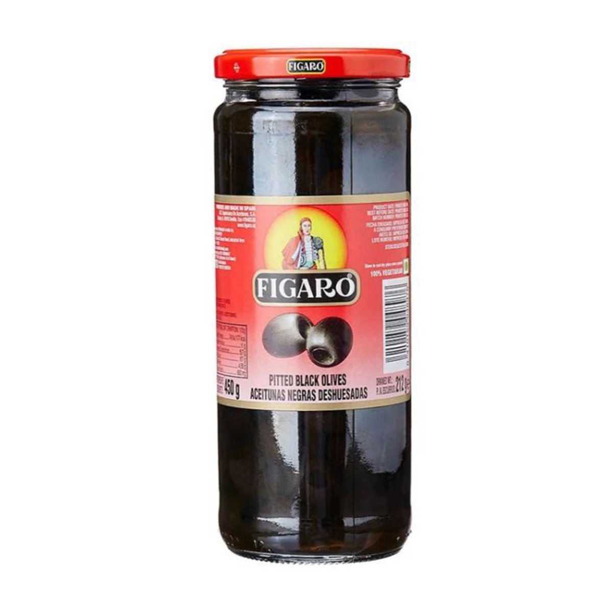 Figaro Pitted Black Olives 212 g