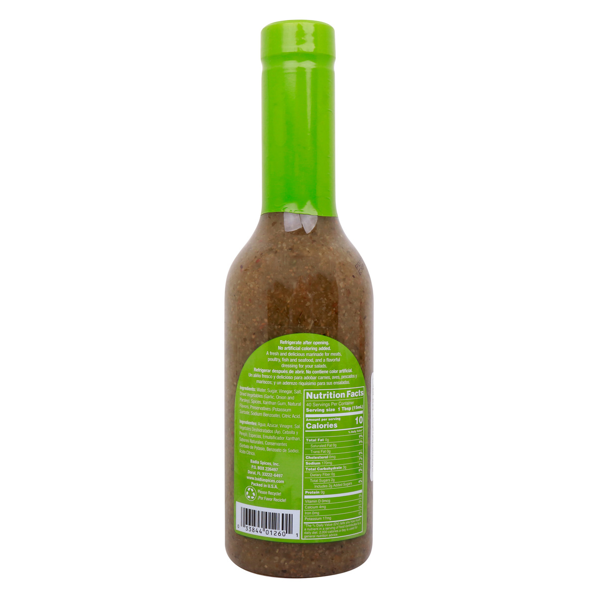 Badia All Purpose Marinade & Dressing With Sazon Tropical From Vegetables Gluten Free 591.48ml