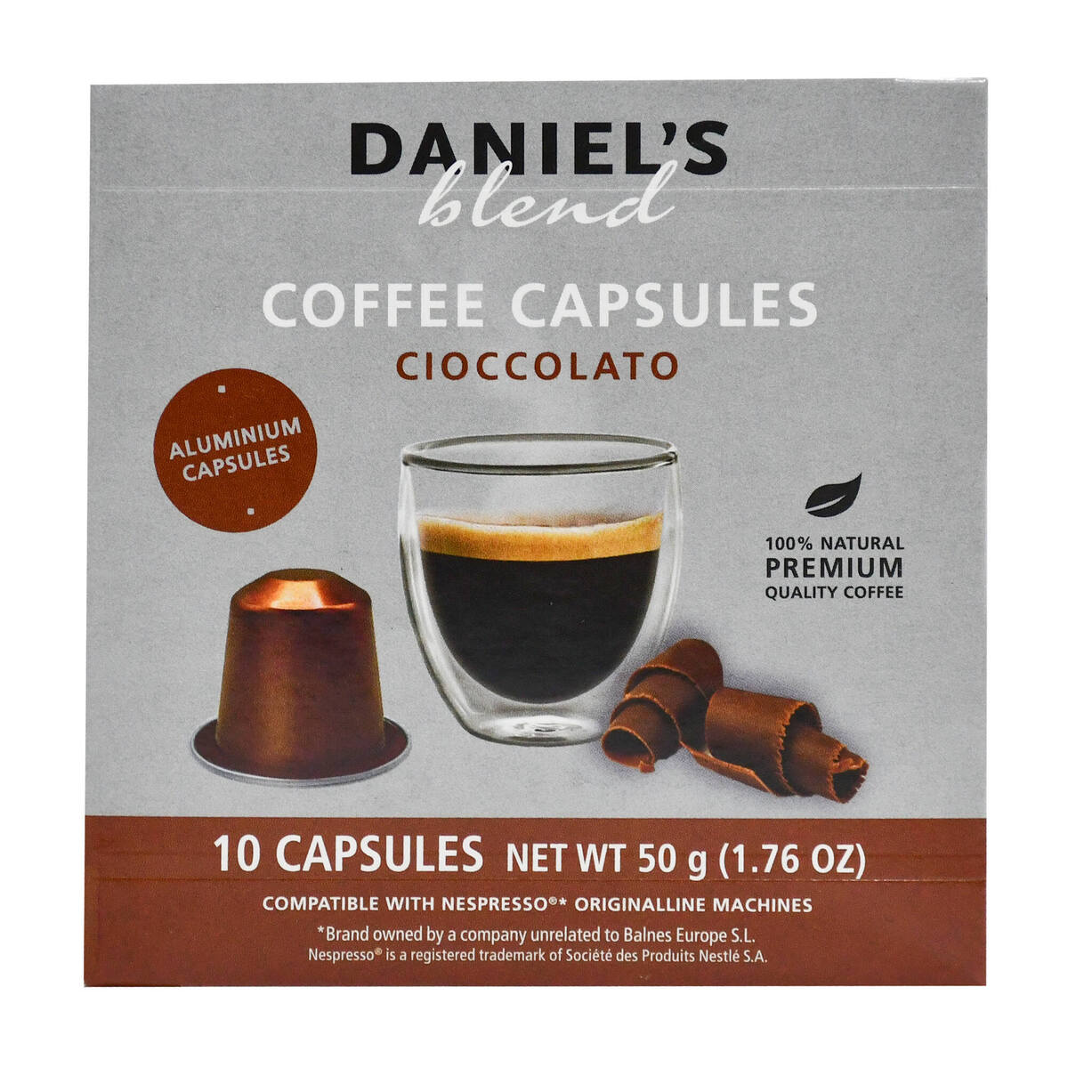 دانيال بليند كبسولات قهوة بالشوكولاتة 10 حبات 50 جم