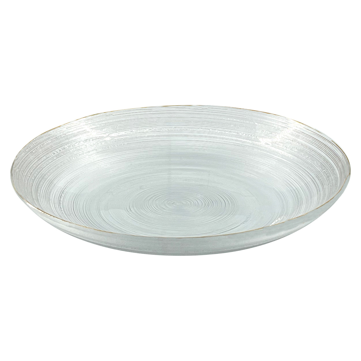 Glascom Decorative Dinner Plate, 21 cm, Clear, ARES0550