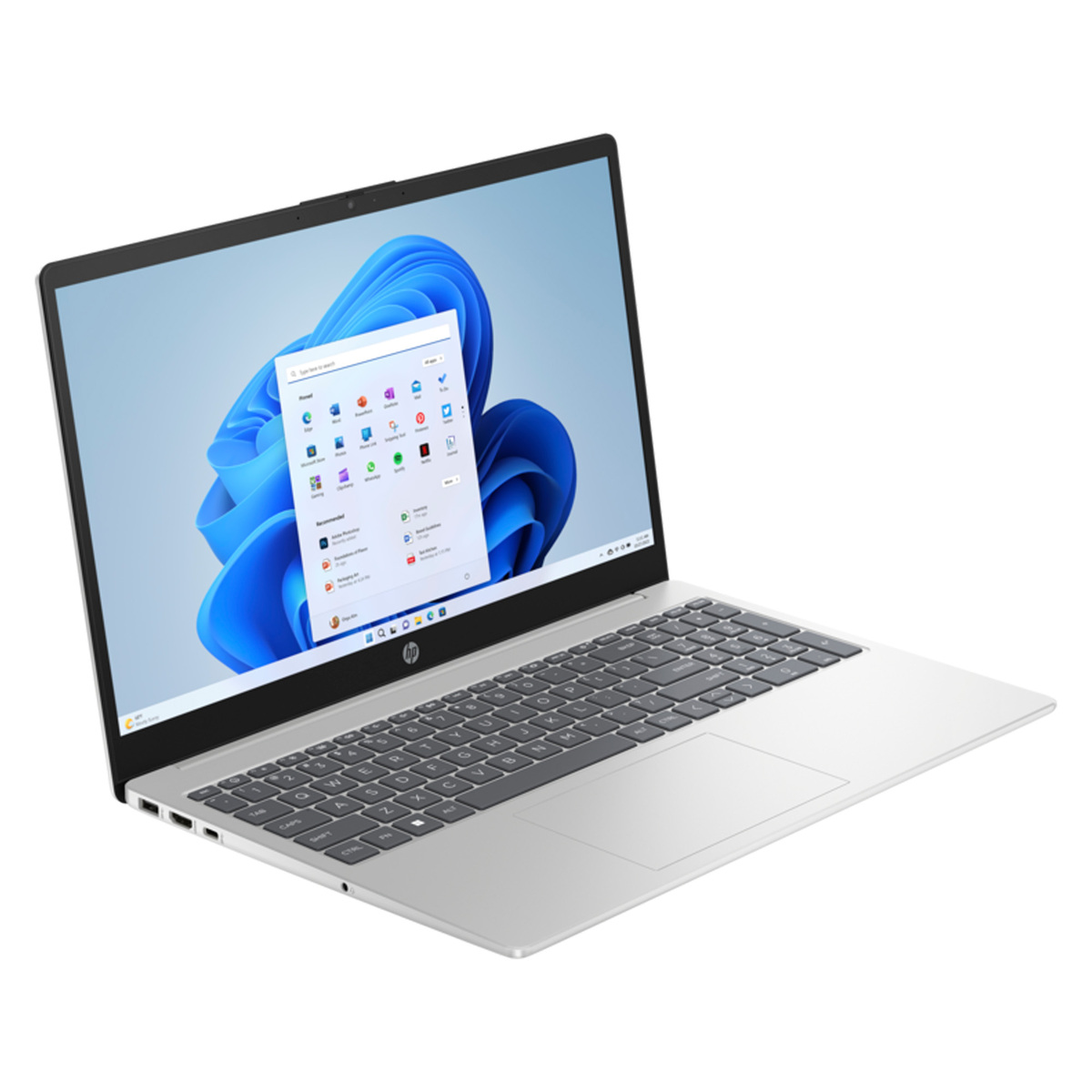 HP Laptop 15-fd0050ne, Windows 11 Home, 15.6", Intel® Core™ i5, 8GB RAM, 512GB SSD, NVIDIA® GeForce® MX570, FHD, Natural silver