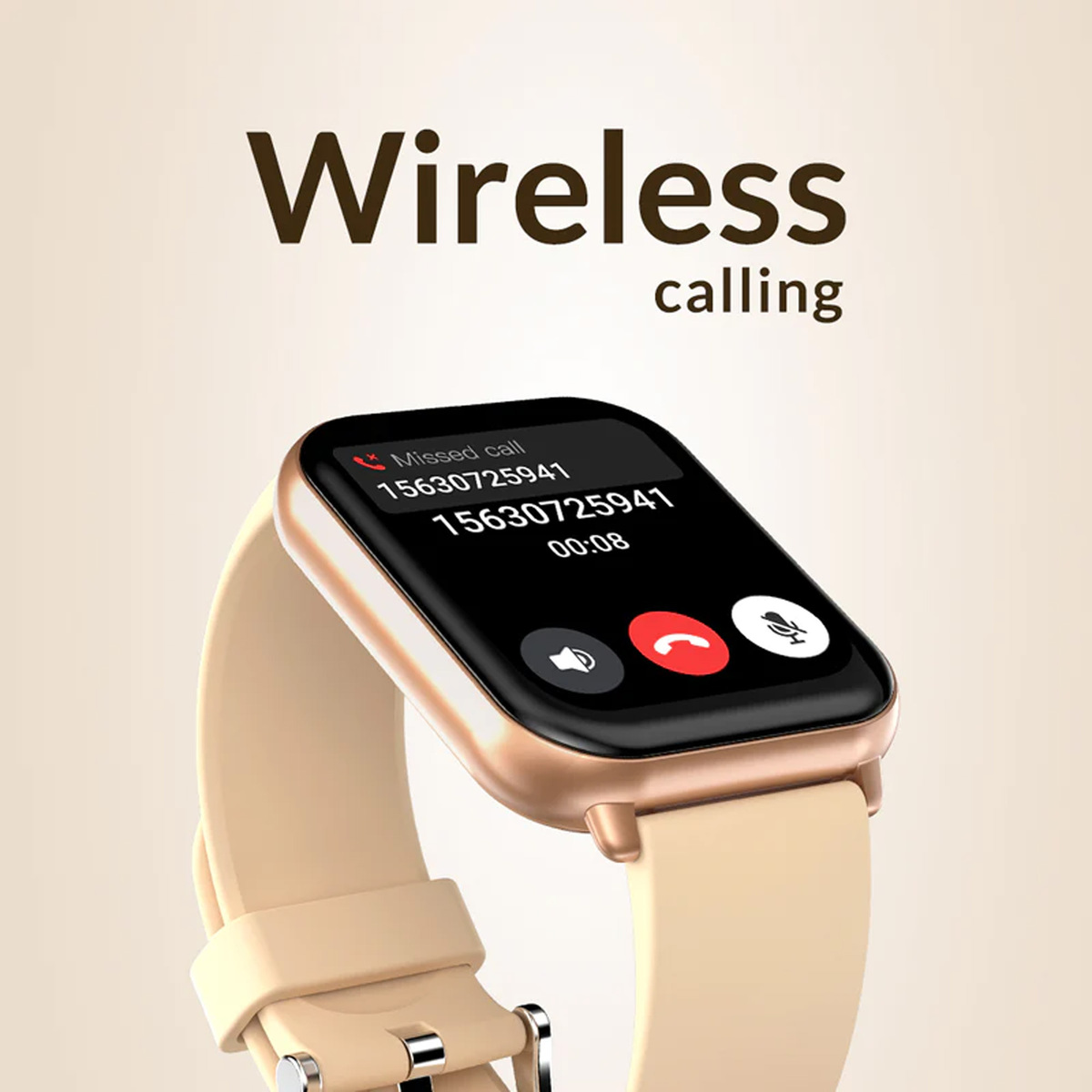 HiFuture Future Zone 2 Bluetooth Calling Smart Watch, Pink