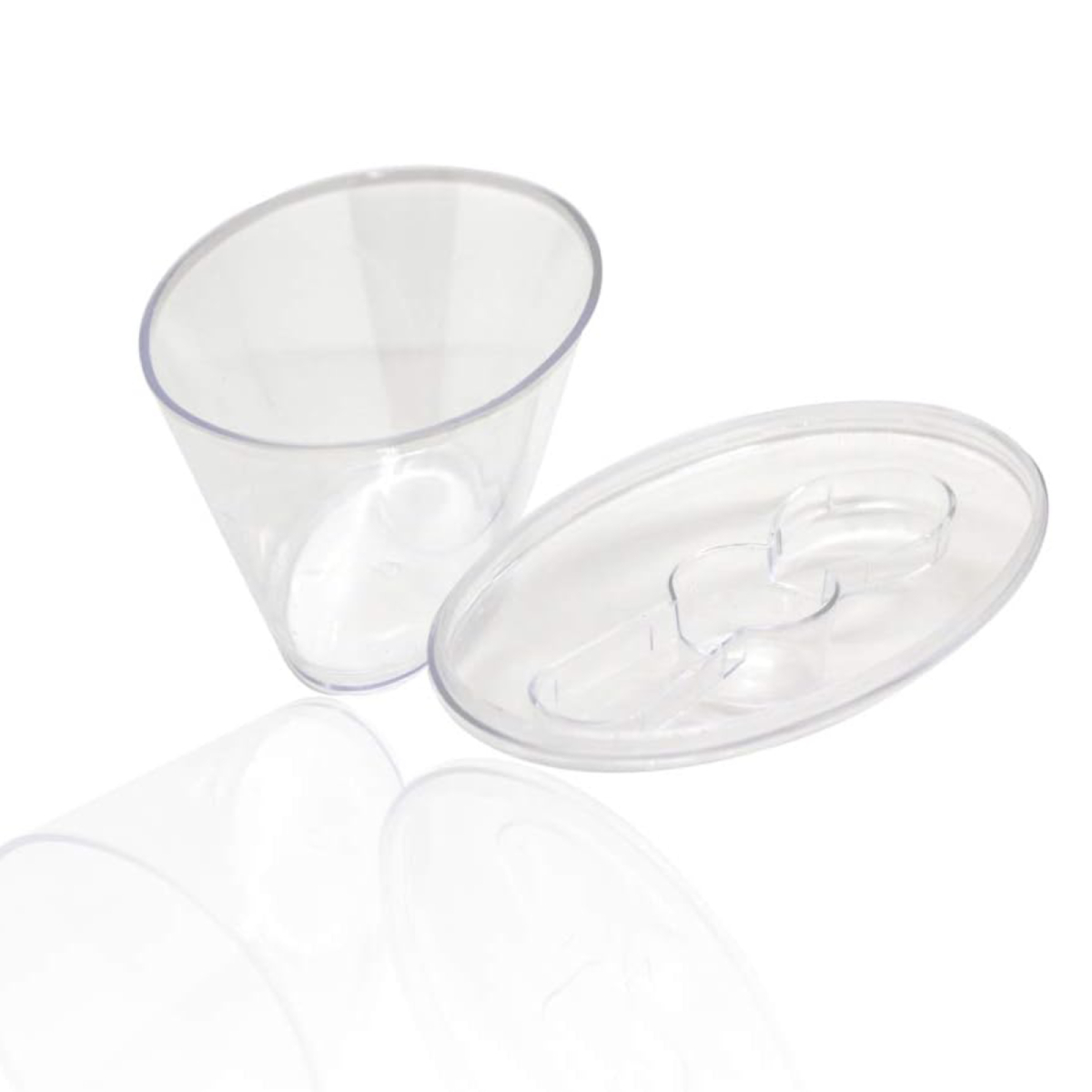 Platinum Care Oval Dish With Lid & Spoon 20 pcs