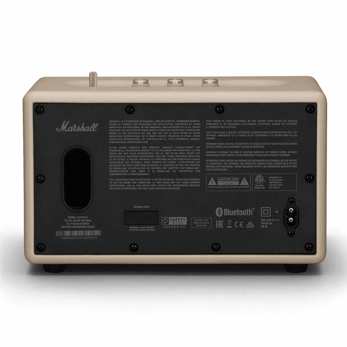 Marshall Bluetooth Speaker, Acton III, Cream