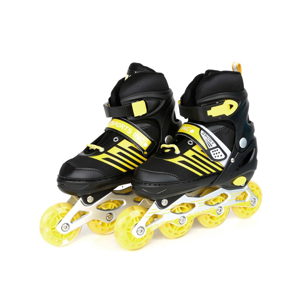 Sports Inc Skating Shoe, 151, Black/Yellow, Size: 29-33
