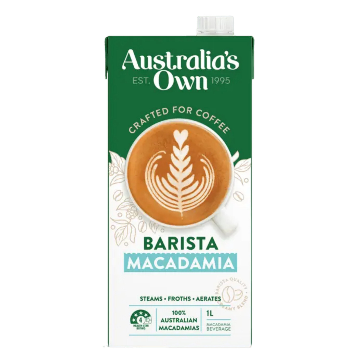 اشتري قم بشراء Australias Own Barista Macadamia Milk 1 Litre Online at Best Price من الموقع - من لولو هايبر ماركت IMPORTED FROM AROUND THE WORLD في الكويت