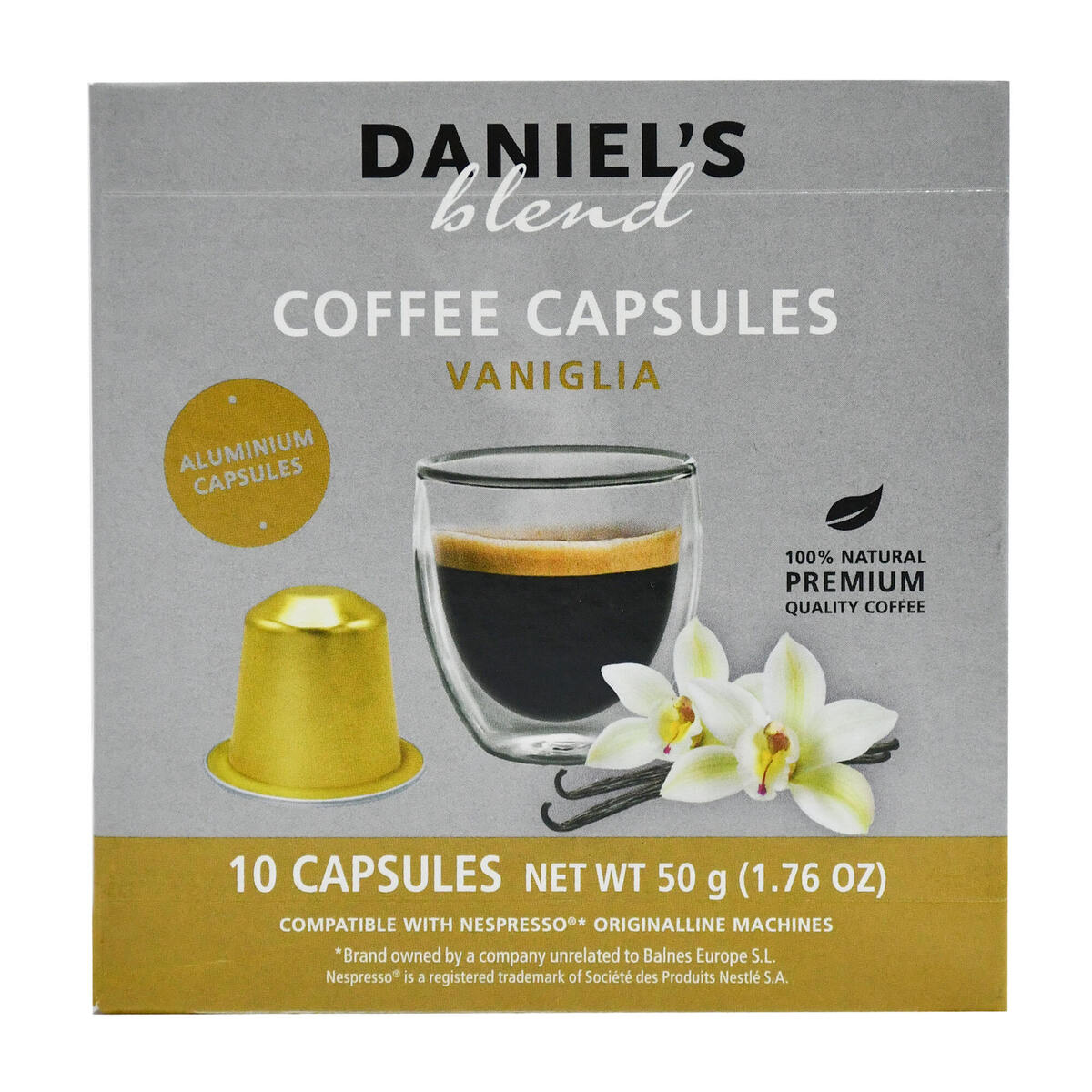 Daniel's Blend Vaniglia Coffee Capsules 10 pcs 50 g