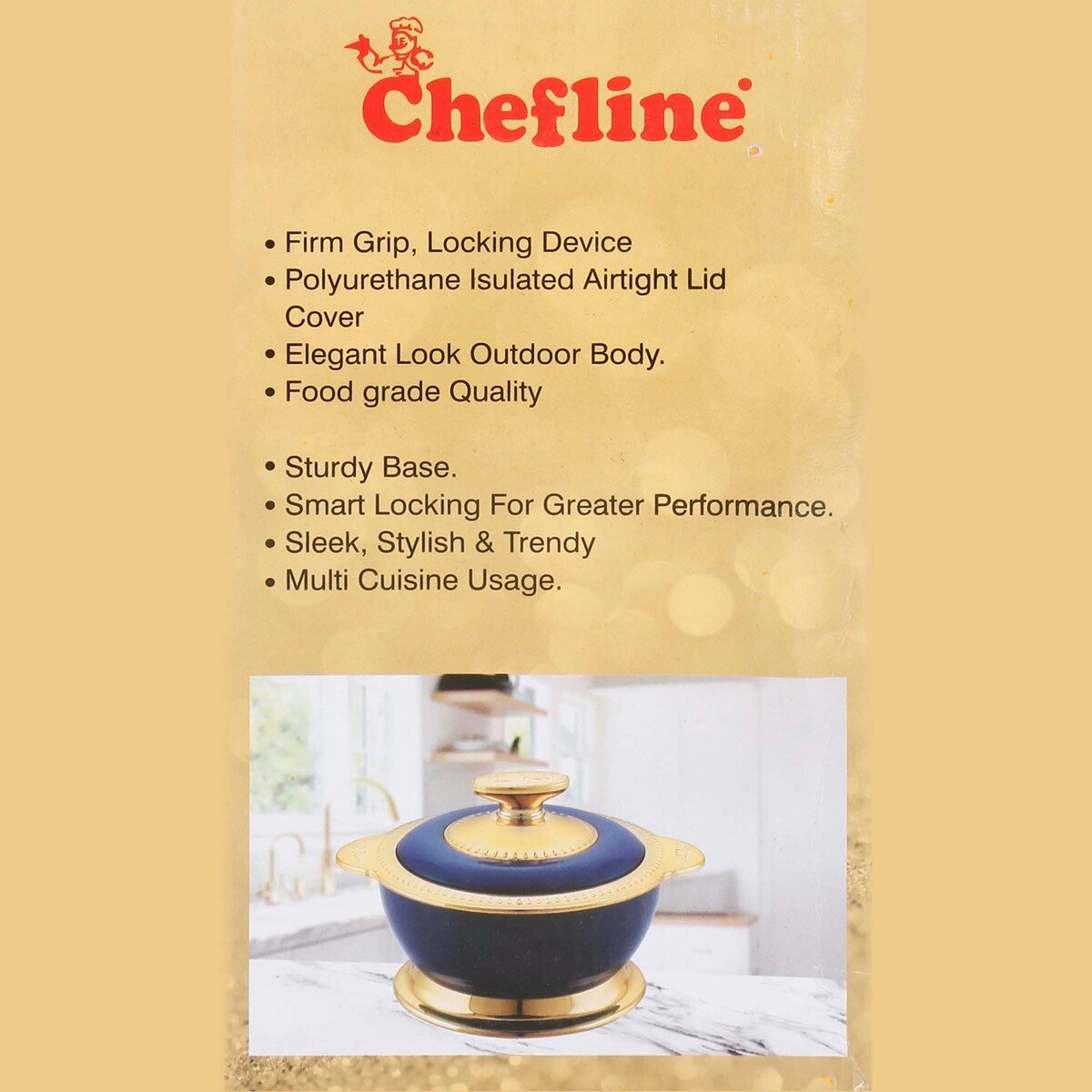 Chefline Plastic Insulated Hot Pot Royal King, 3000 ml