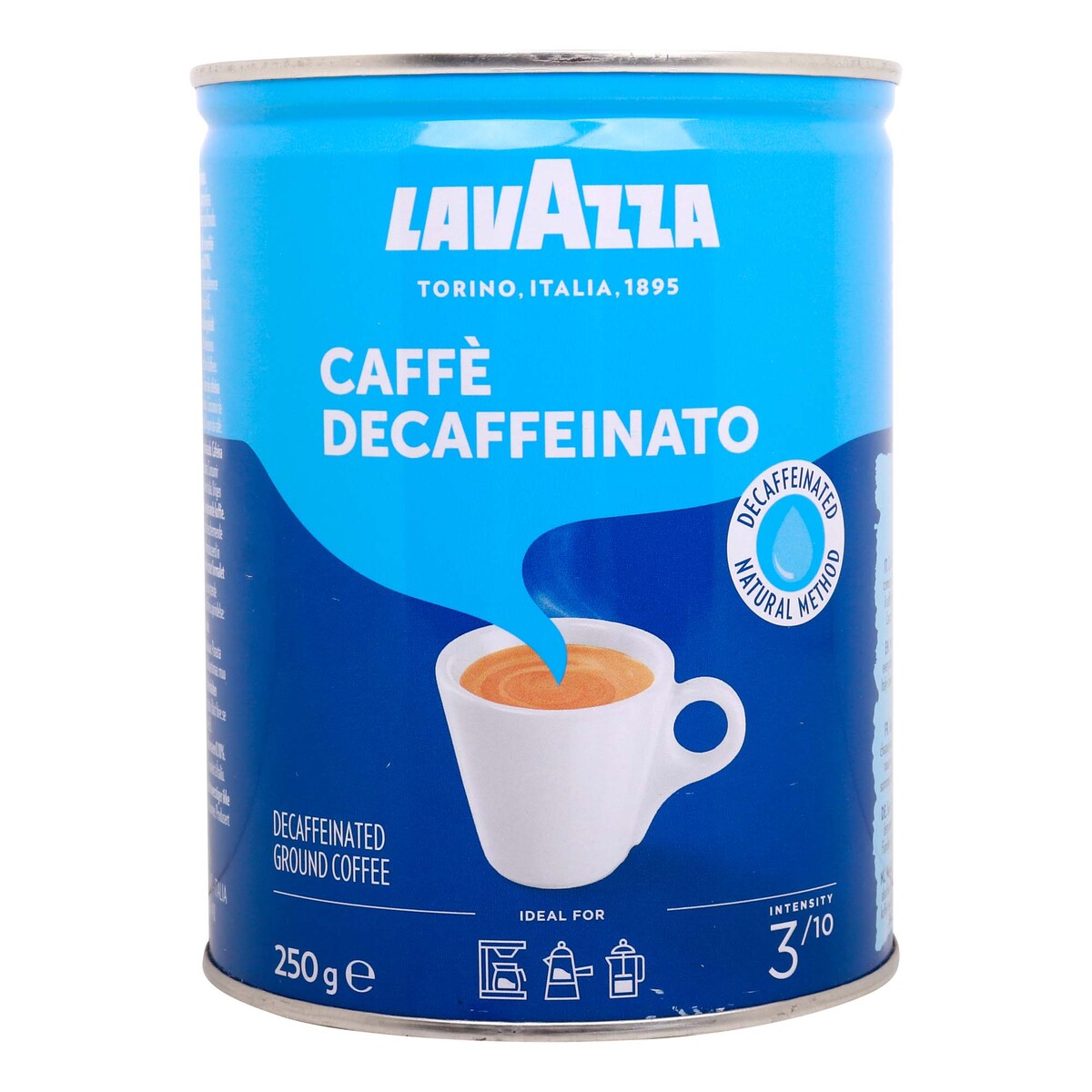 Lavazza Caffe Decaffeinato Tin, 250 g