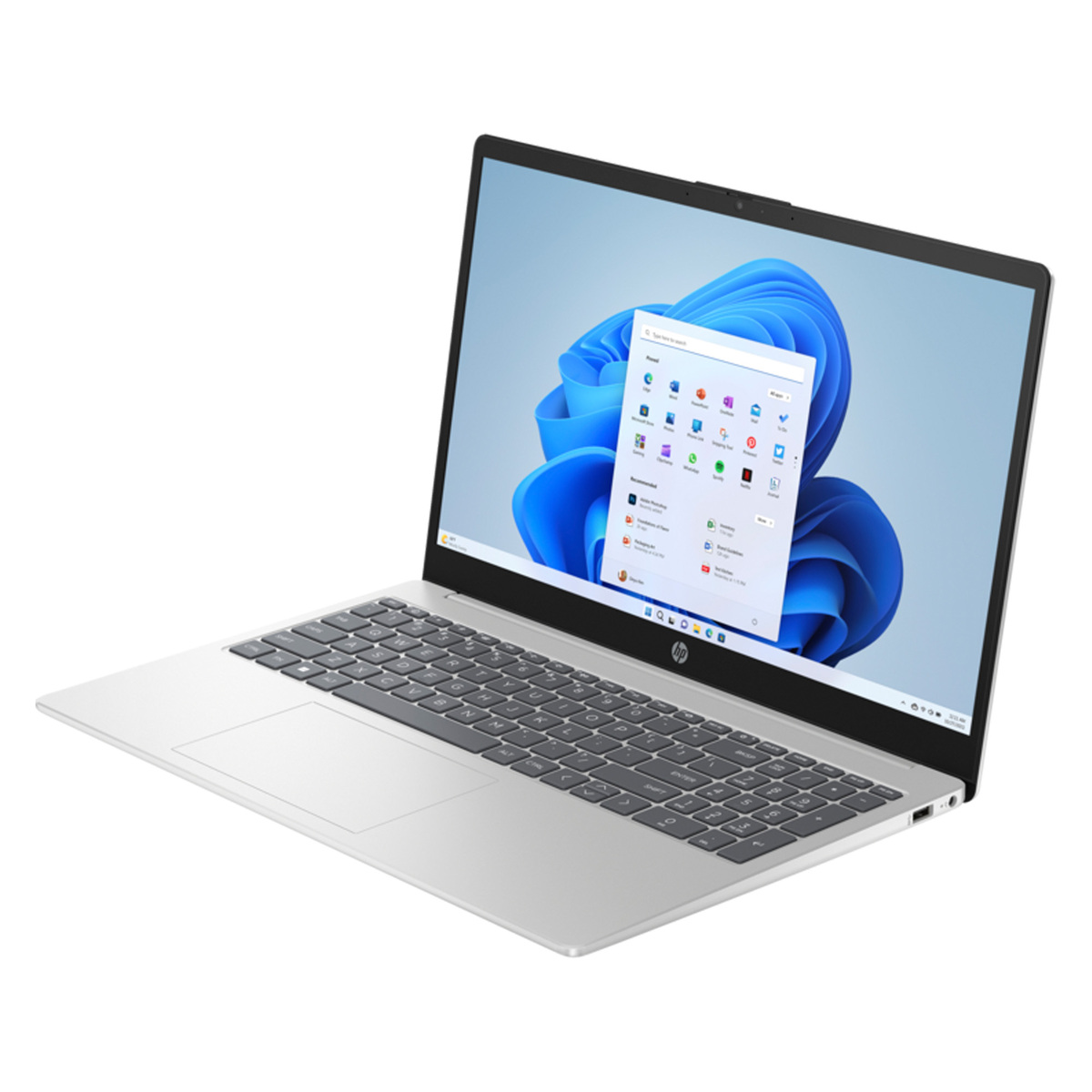 HP Laptop 15-fd0050ne, Windows 11 Home, 15.6", Intel® Core™ i5, 8GB RAM, 512GB SSD, NVIDIA® GeForce® MX570, FHD, Natural silver