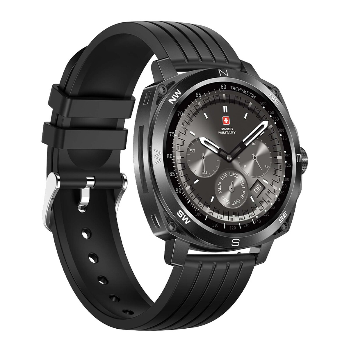 Swiss Military DOM4 Smartwatch Black Silicon