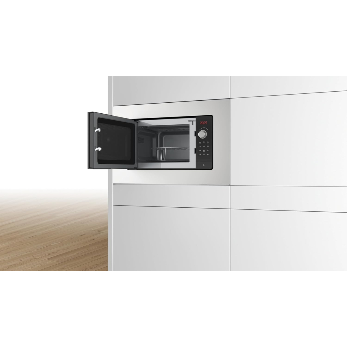 Bosch Series 2 Buit-in Microwave Oven, 25 L,  59 x 38 cm, Stainless Steel, BEL653MS3M