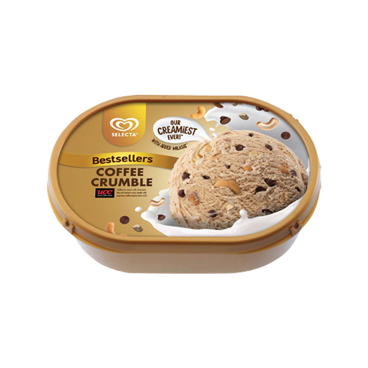 Buy Selecta Coffee Crumble Ice Cream 750 ml Online at Best Price | Ice Cream Take Home | Lulu UAE in UAE