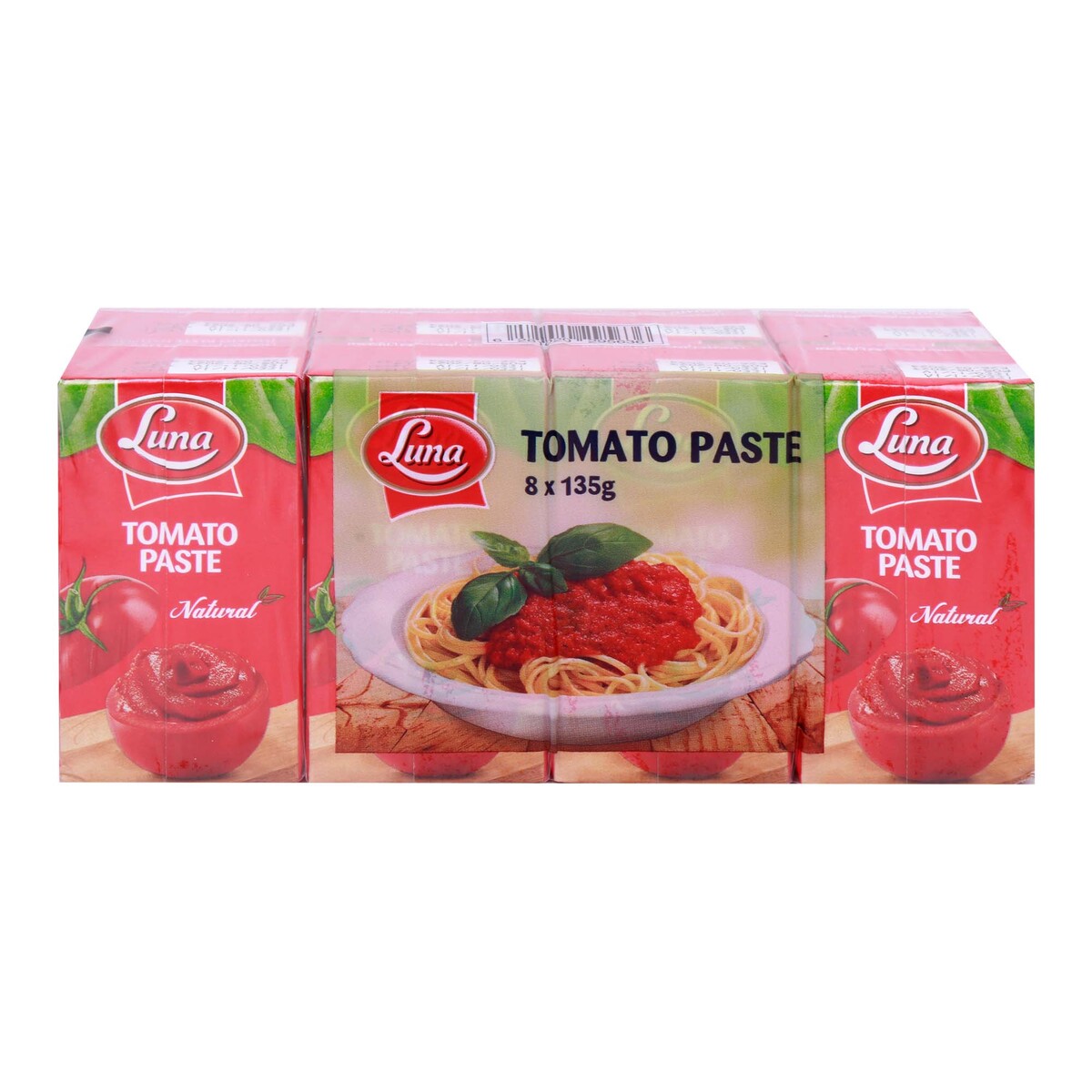 Buy Luna Tomato Paste 8 x 135 g Online at Best Price | Cand Tomatoes&Puree | Lulu KSA in Saudi Arabia