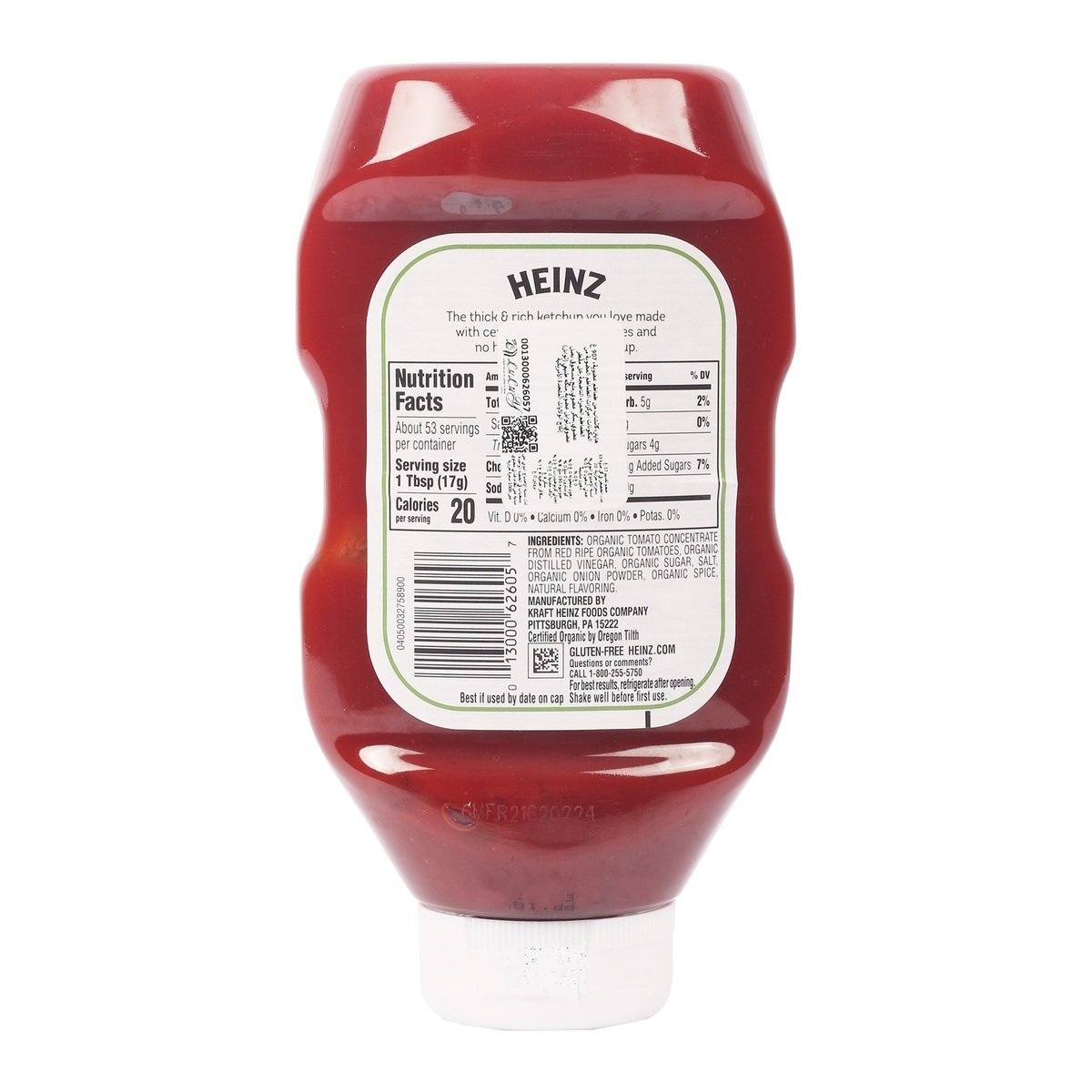 Heinz Organic Tomato Ketchup 907 g