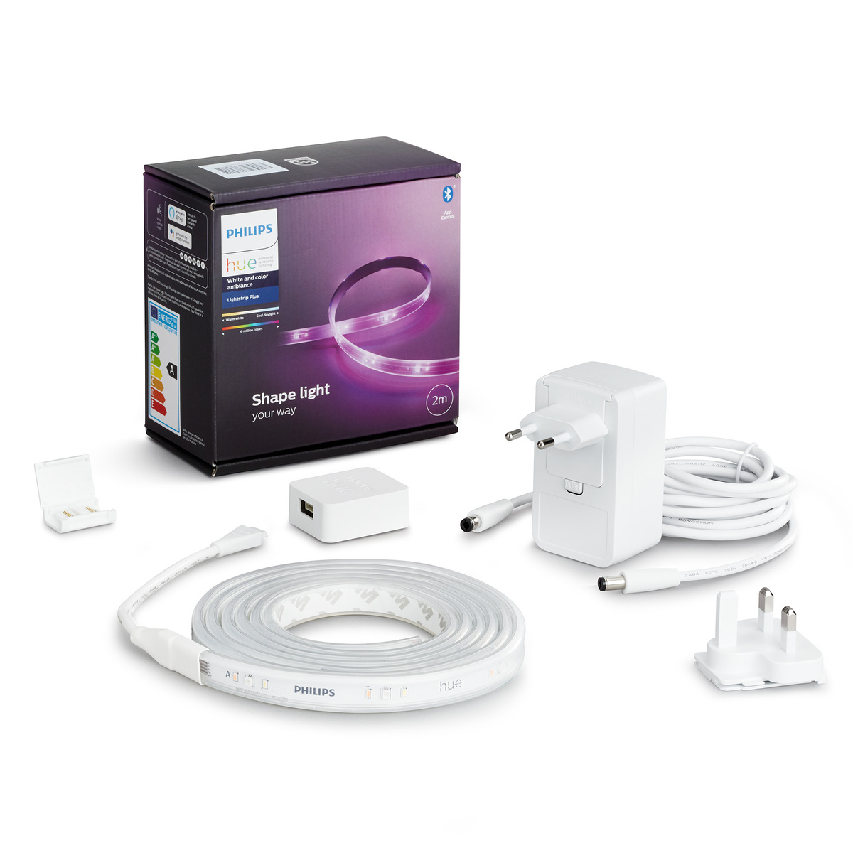Buy Philips Smart LED White And Colour Ambiance Light Strip Plus Starter, 2 m, 929002269105 Online at Best Price | Fixing & Accessories | Lulu Kuwait in UAE